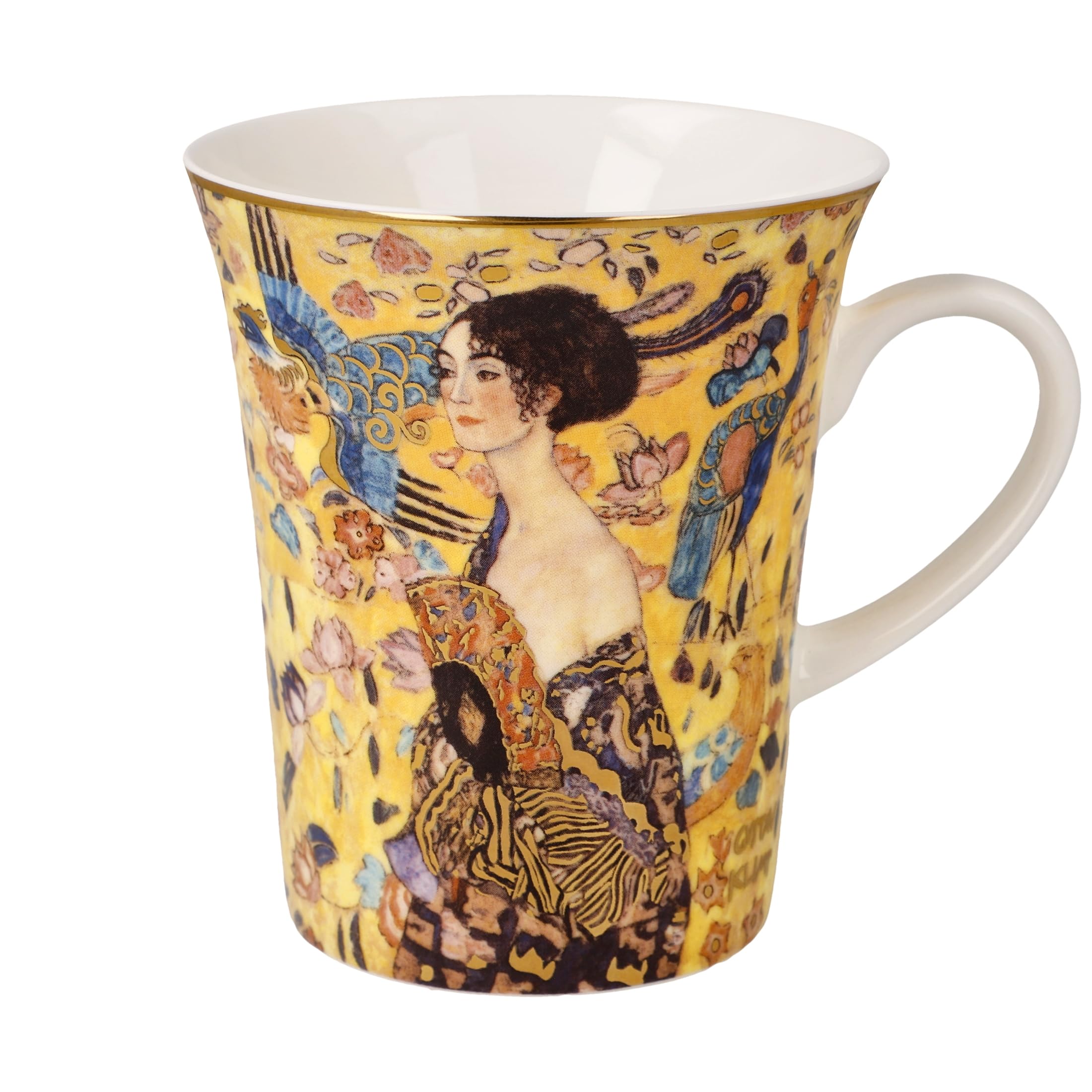 Goebel Artis Orbis Gustav Klimt Lady Mug with Fan