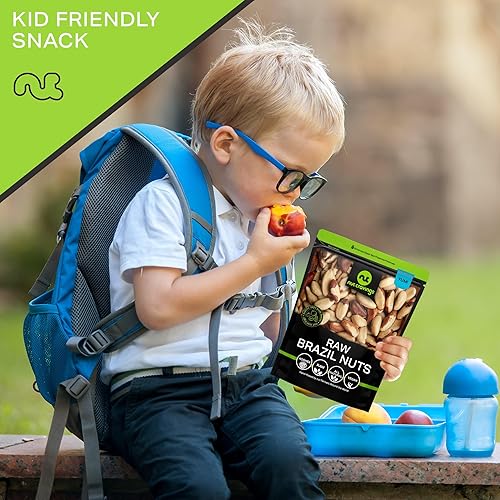 Miniatura 8 de NUT CRAVINGS - Nueces crudas de Brasil, sin sal, sin cáscara, enteras, (16 onzas - 2 unidades) Nueces a granel empaquetadas frescas en bolsa