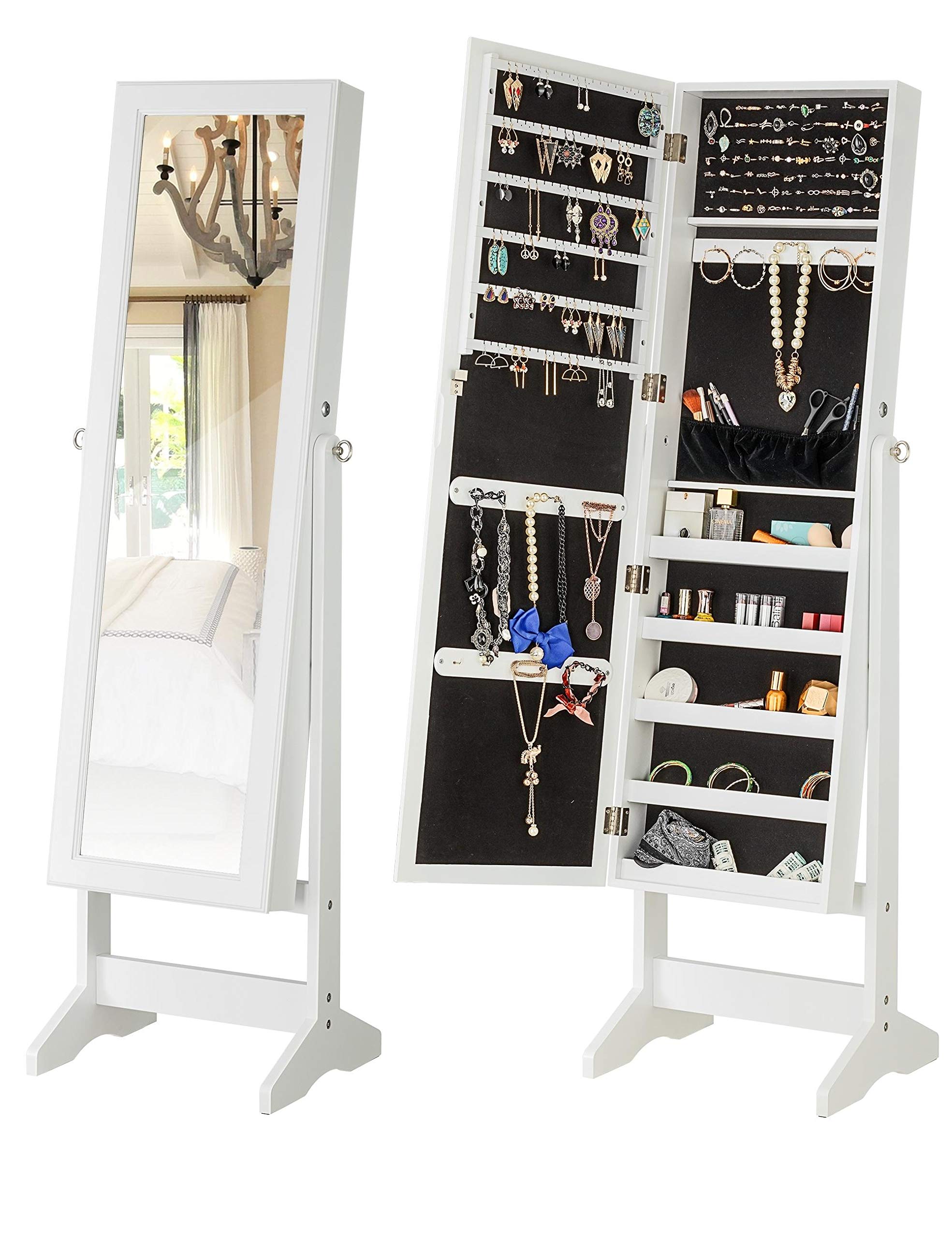 Buy YOKUKINA Jewelry Free Standing Large Storage Lockable