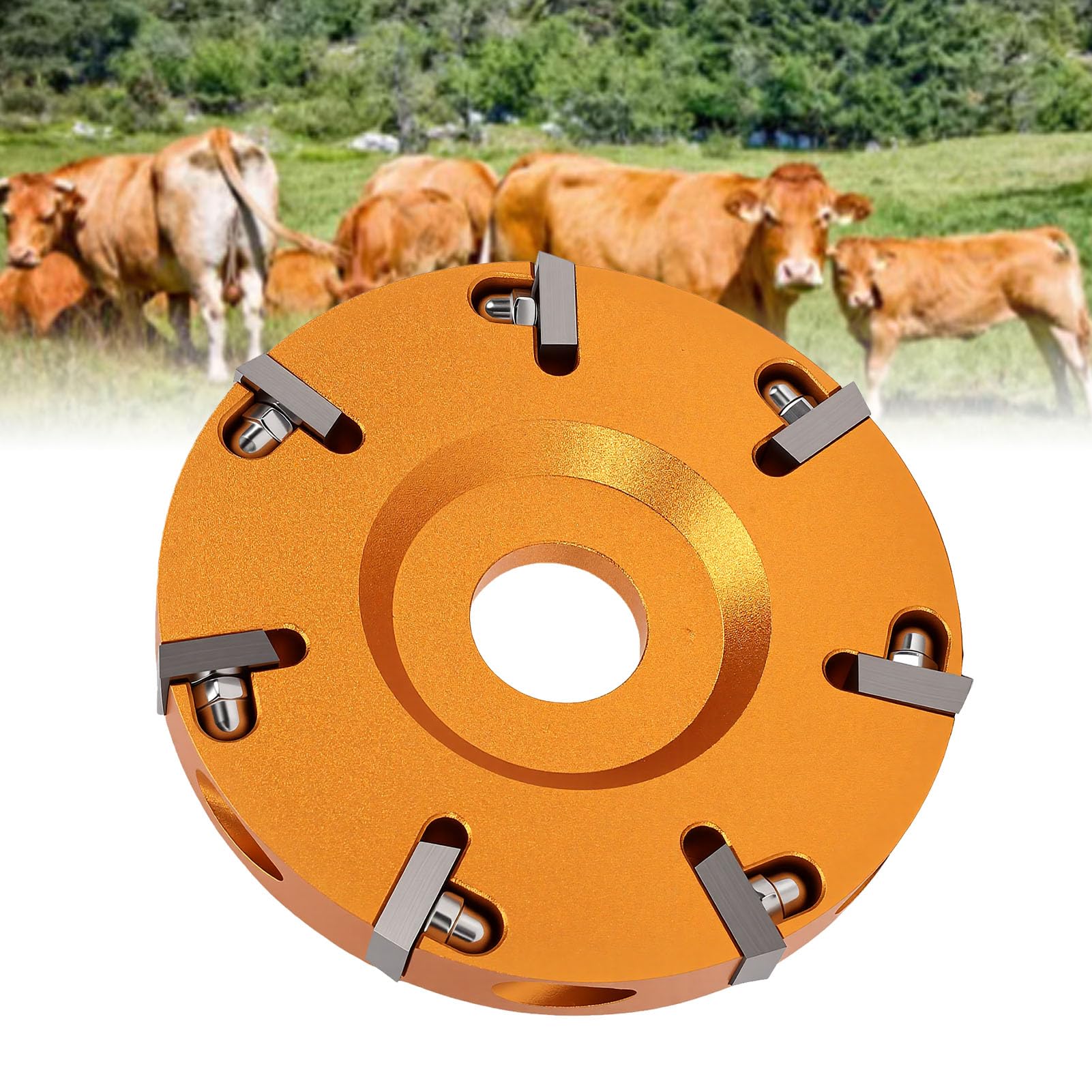 banapoy Disco de Corte de Pezuñas de 7 Dientes para Accesorio de Amoladora Angular, de Ganado de Metal para Cabras Caballos Ovejas Cerdos Ganado
