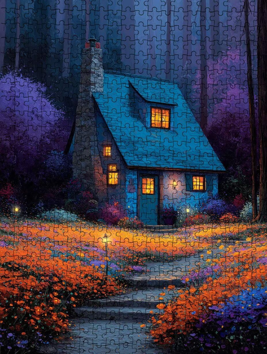 GartenhäUser Puzzle 5000 Teile Erwachsene, Jigsaw Puzzle 5000 Teile, Komplex Herausfordernd Puzzles, Familie Aktivität Spiele, Impossible Klassische Puzzles, für Wanddekoration und Geschenke FNKL2-535