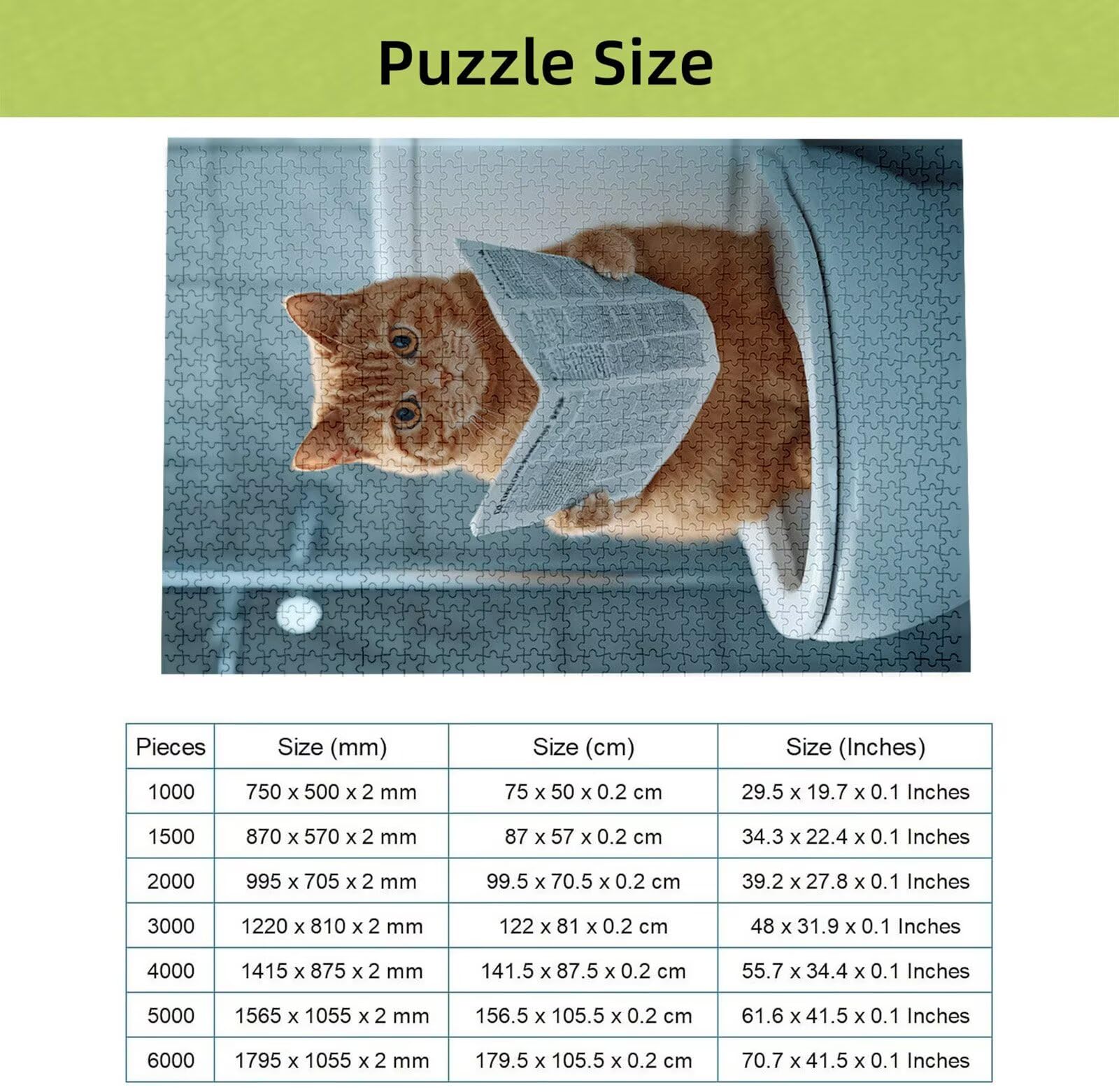 Puzzle 4000 Pièces Chat, Puzzle 4000 Pièces Adultes et Enfants, Puzzles Bois avec Une Boîte d'emballage Exquise, Jeu Éducatif Puzzles Animal, Noël Decoration Maison, Cadeau Femme, Cadeau Homme H-7030