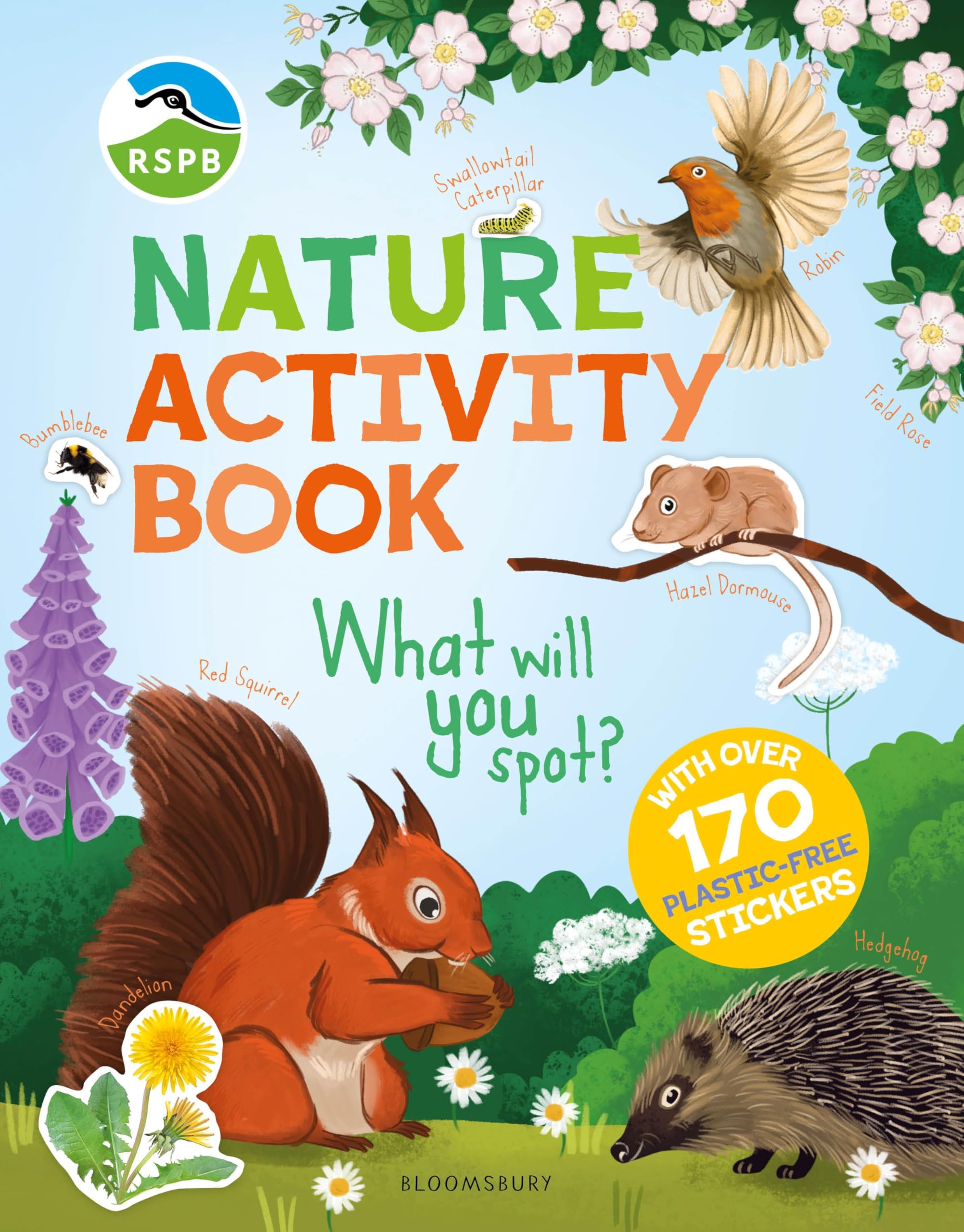 Nature Activity Book : With Over 170 Plastic-Free Stickers! Rspb Paperback / Softback