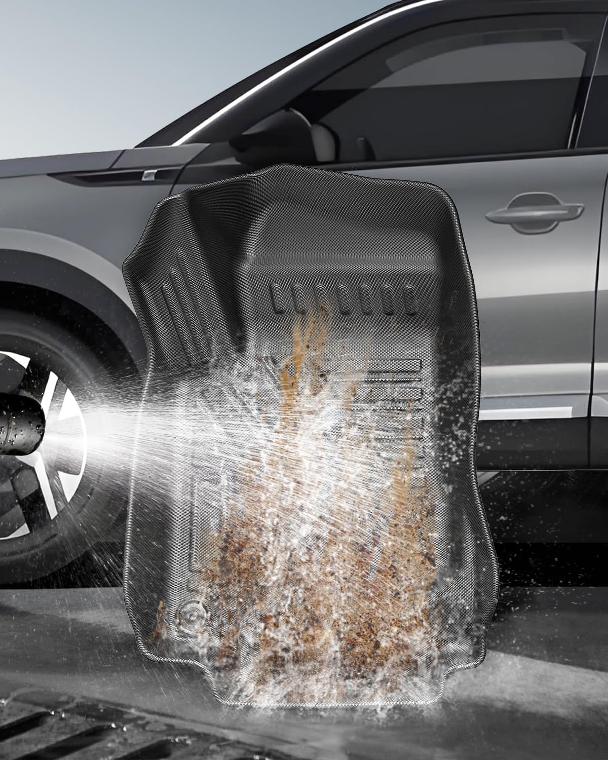 (3 Piezas) TPE Alfombrillas para Peugeot 2008 II 2020-2025 2026 | Alfombras Originales, Tapetes con Bordes Elevados, Accesorios Antideslizantes e Impermeables, NO para E-2008