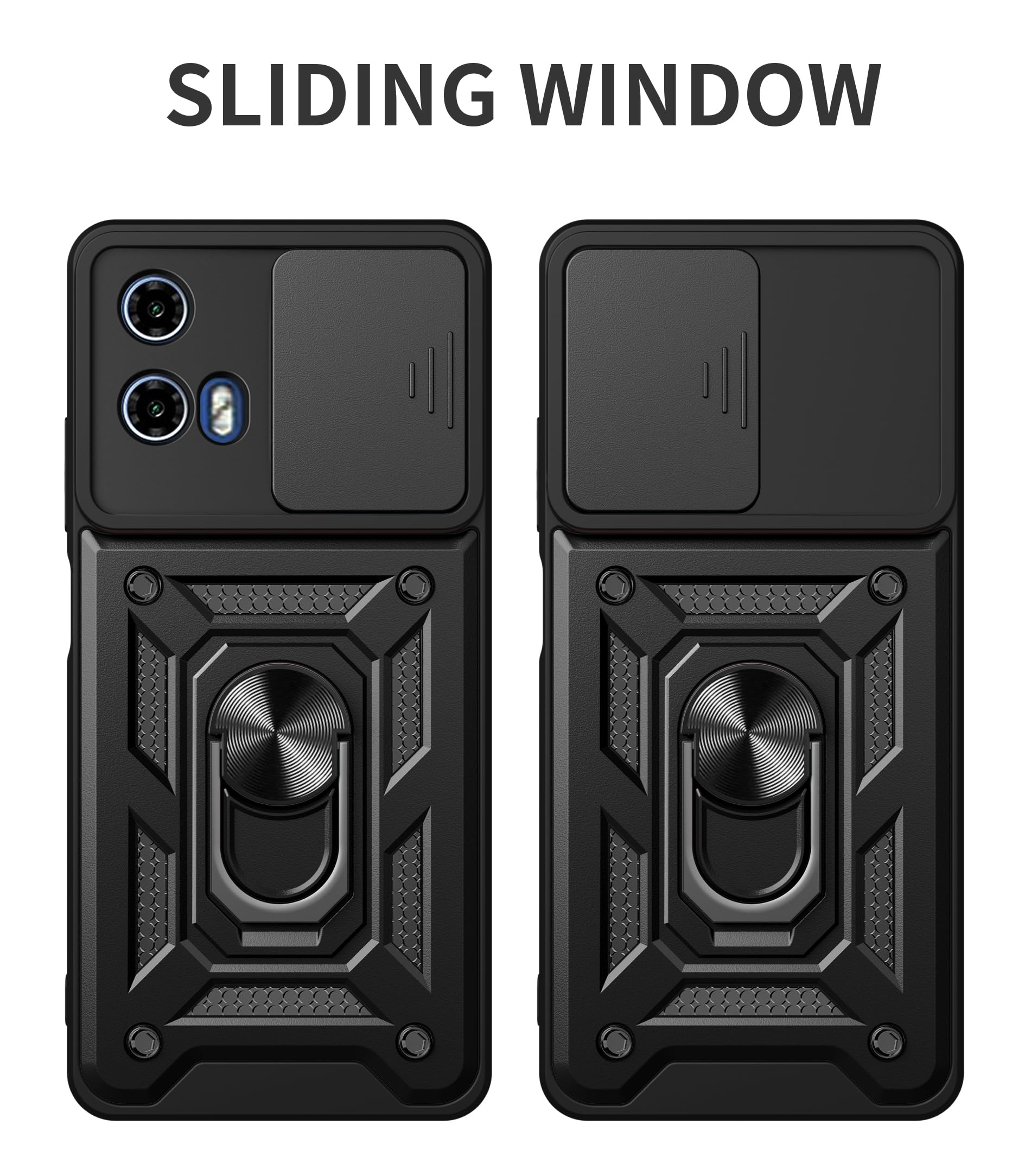SDTEK Case for Motorola Moto E14 Phone Cover with Camera Lens Protection, Stand - Image 4