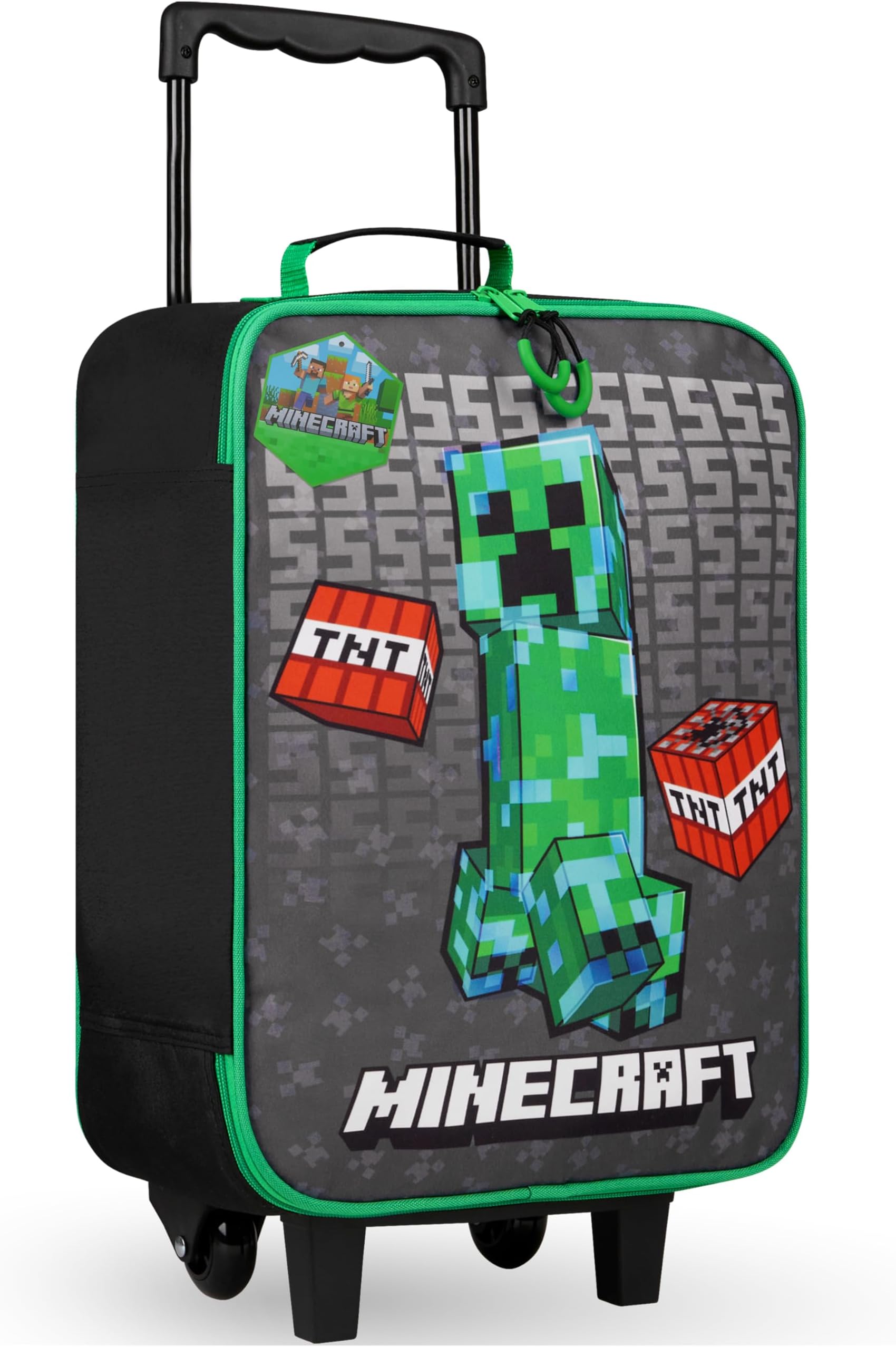Kids Suitcase for Boys and Girls Foldable Trolley Hand Luggage Bag Carry On Gamer Travel Bag with Wheels Size Cabin Bag Wheeled Bag with Handle Trolley Suitcase Boys