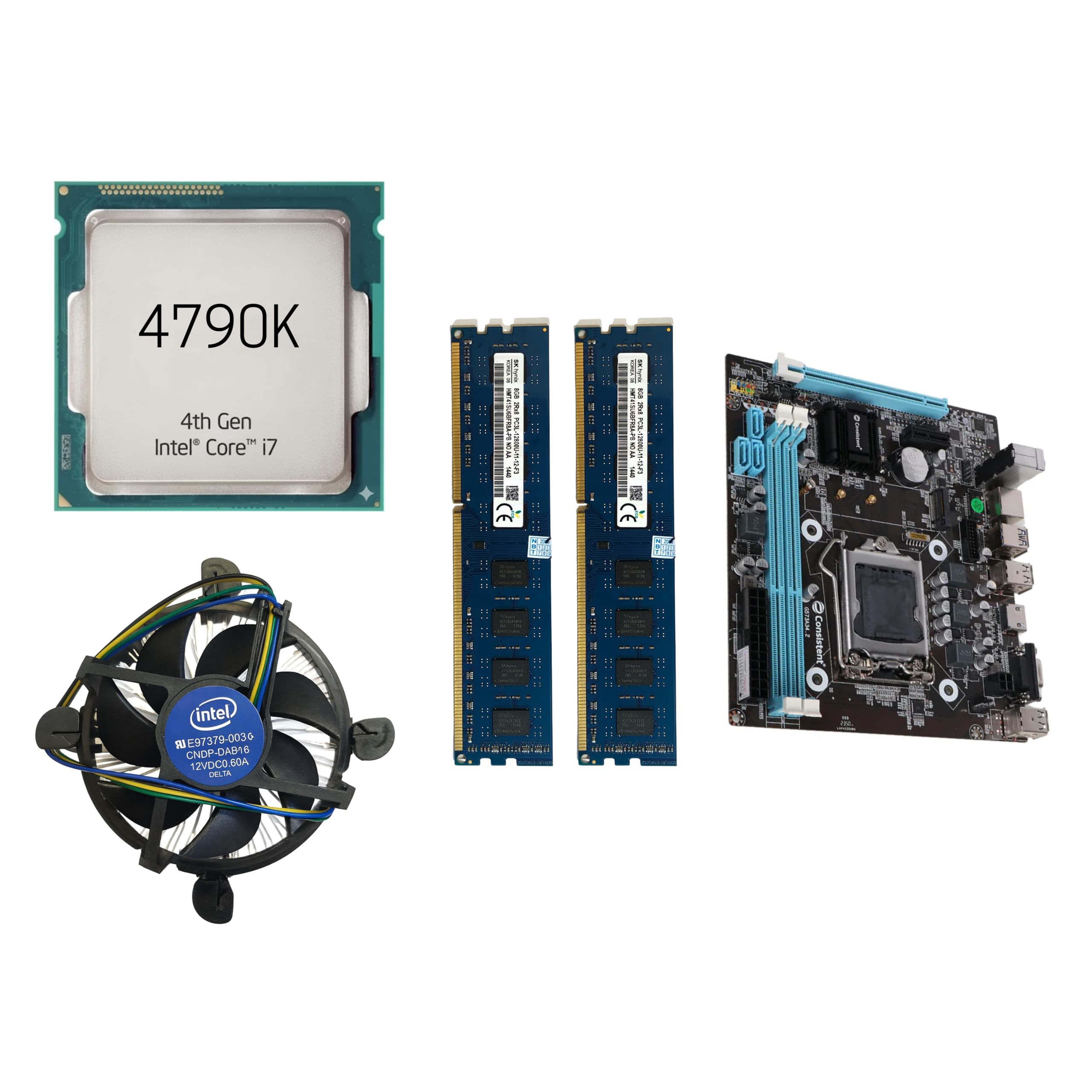 GLOBAL TOUCH Core i7-4790K 4.0GHz Upto 4.4GHz Combo Kit with H81