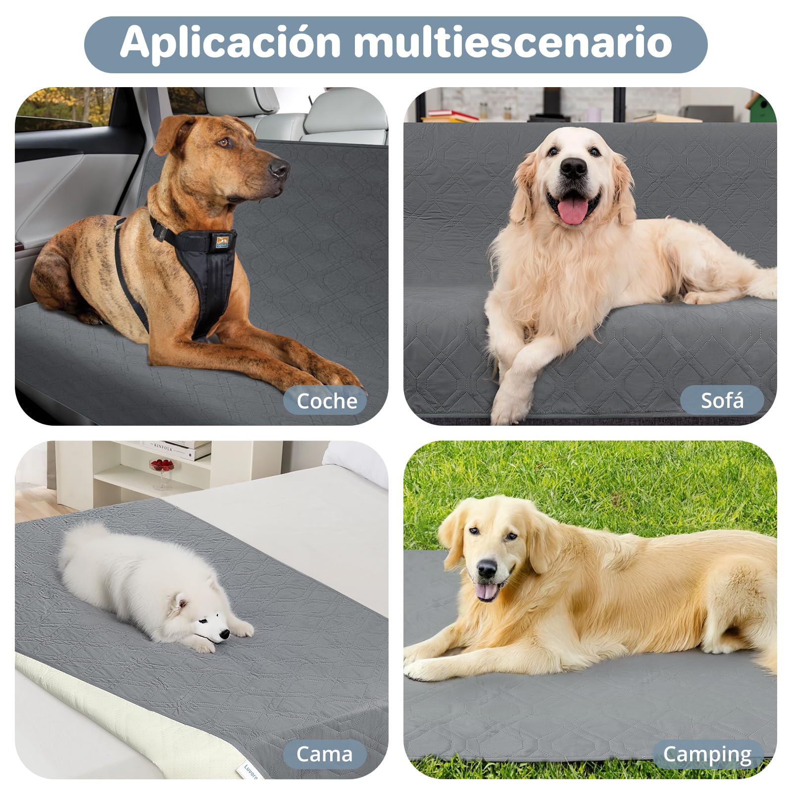 Funda Impermeable para Sofá, Funda para Cama, Funda para Mascotas, Sofá, Funda para Muebles de Sofá, Lavable a Máquina, Apta para Perros, Gatos, 76x190cm