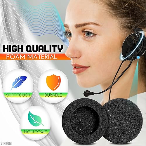 Miniatura 3 de Paquete de 3 fundas de espuma suave para auriculares, 2.3 pulgadas, almohadillas de repuesto para auriculares, cojines duraderos y fáciles de