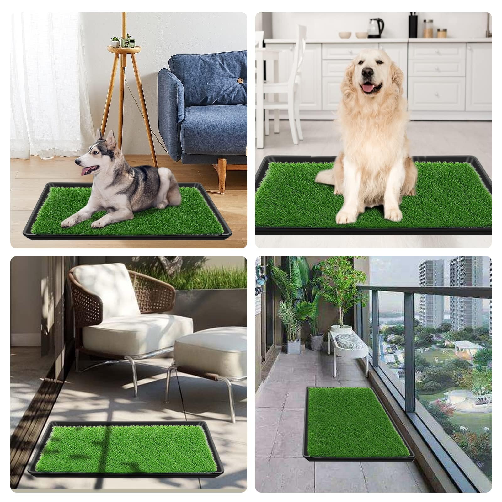 59 x 89 cm Césped Artificial Perros Inodoro Perros para Perros Pequeños Cachorros Inodoro para Mascotas Inodoro para Perros Pequeños Inodoro para Mascotas Inodoro para Animales Pequeños