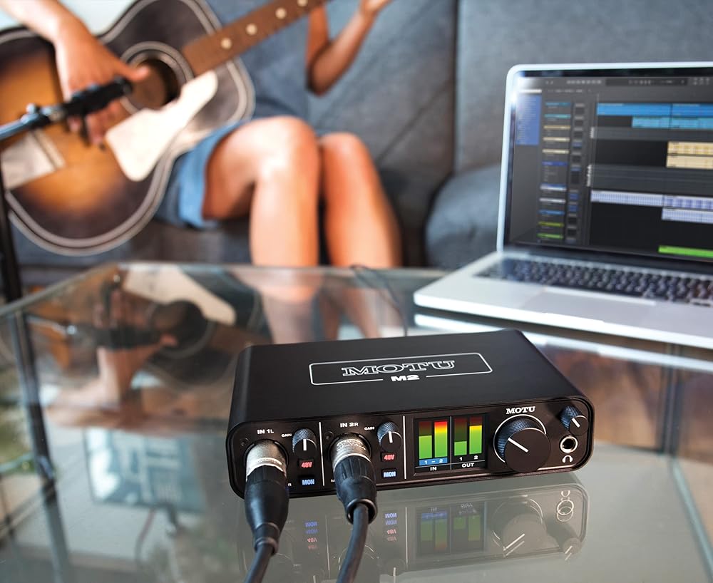 Interface de áudio compacta MOTU M2 USB-C ao Melhor Preço