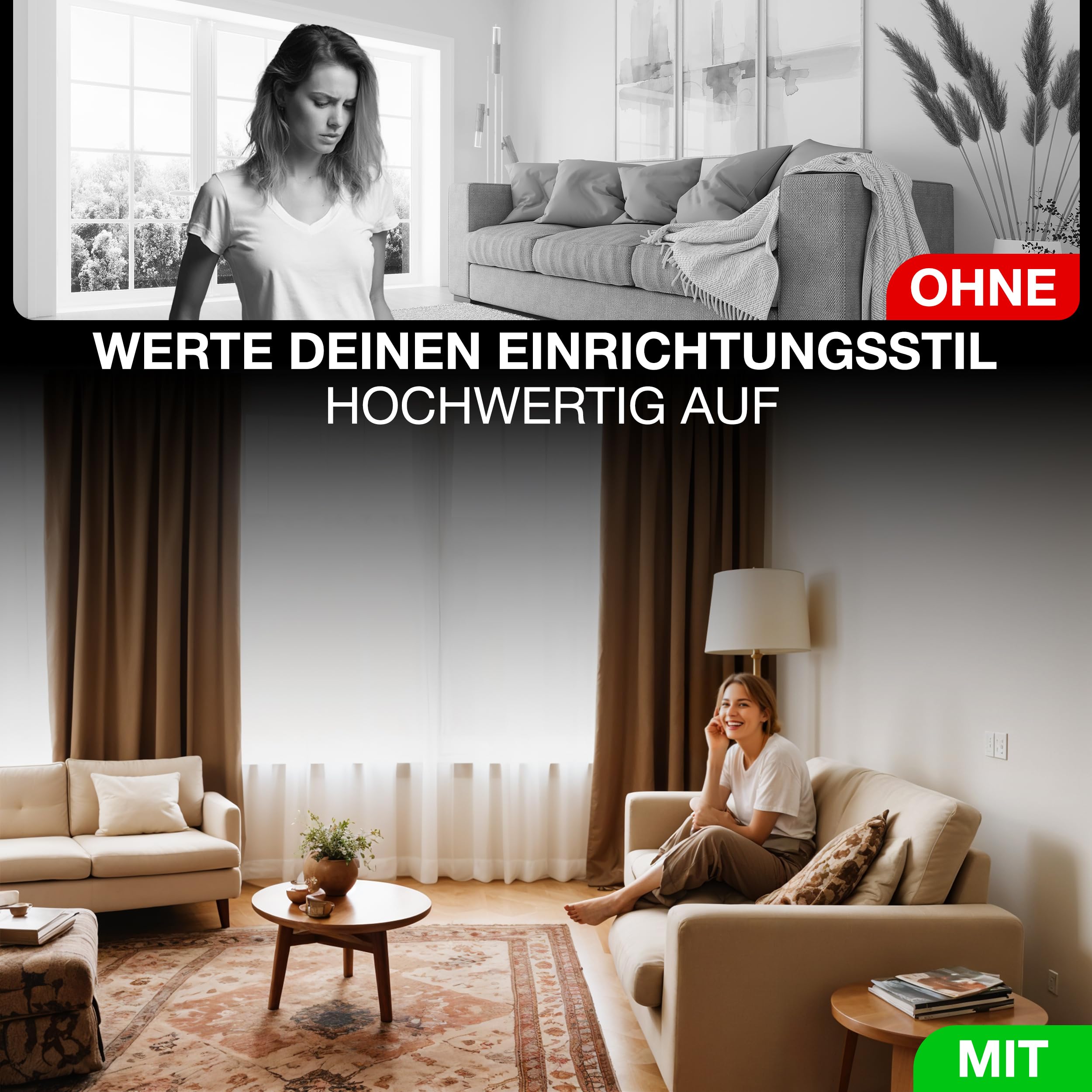 Seilspanngarnitur von Wand zu Wand axial bis zu 5 Meter Spannweite, einkürzbar, Edelstahl matt, rostfrei, Gardinendraht, Vorhangseil, Gardinenseil, Seilspannsystem