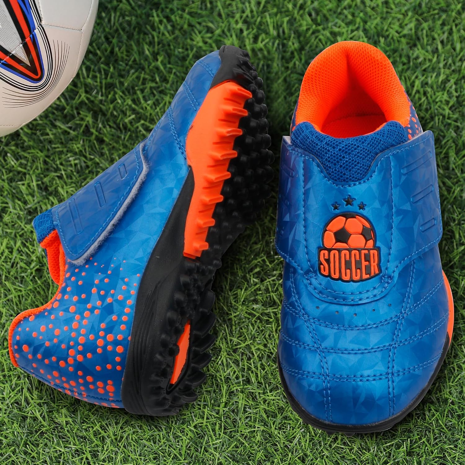 Toddler Turf Soccer Cleats Kid Indoor TF Shoes Little Boys Girls
