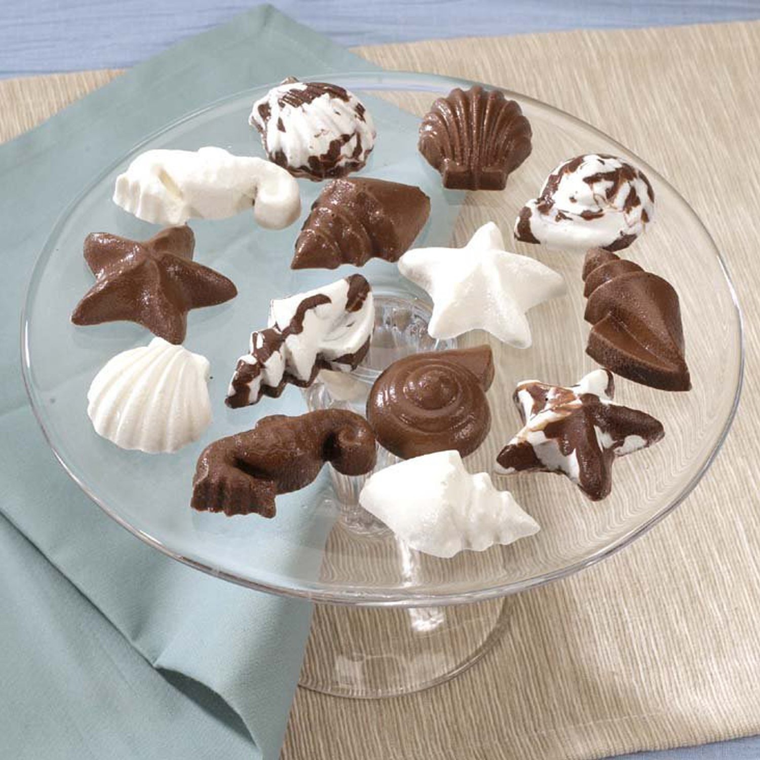 調理道具/製菓道具 Nordic Ware Sea Shell Teacakes Pan Nordic Ware Platinum Collection Sea Shell Teacakes Pan : Amazon.sg