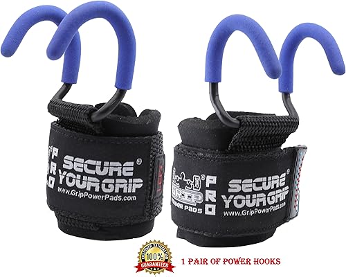 Juego de 2 ganchos para barra de levantamiento de pesas, muñequeras de alta resistencia, entrenamiento de levantamiento de pesas, correas de agarre