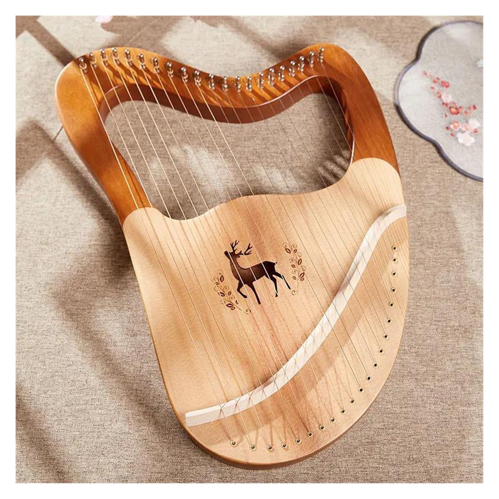 美品】SANSO30弦ハープ（ライアー）本体ハードケース付き 美品