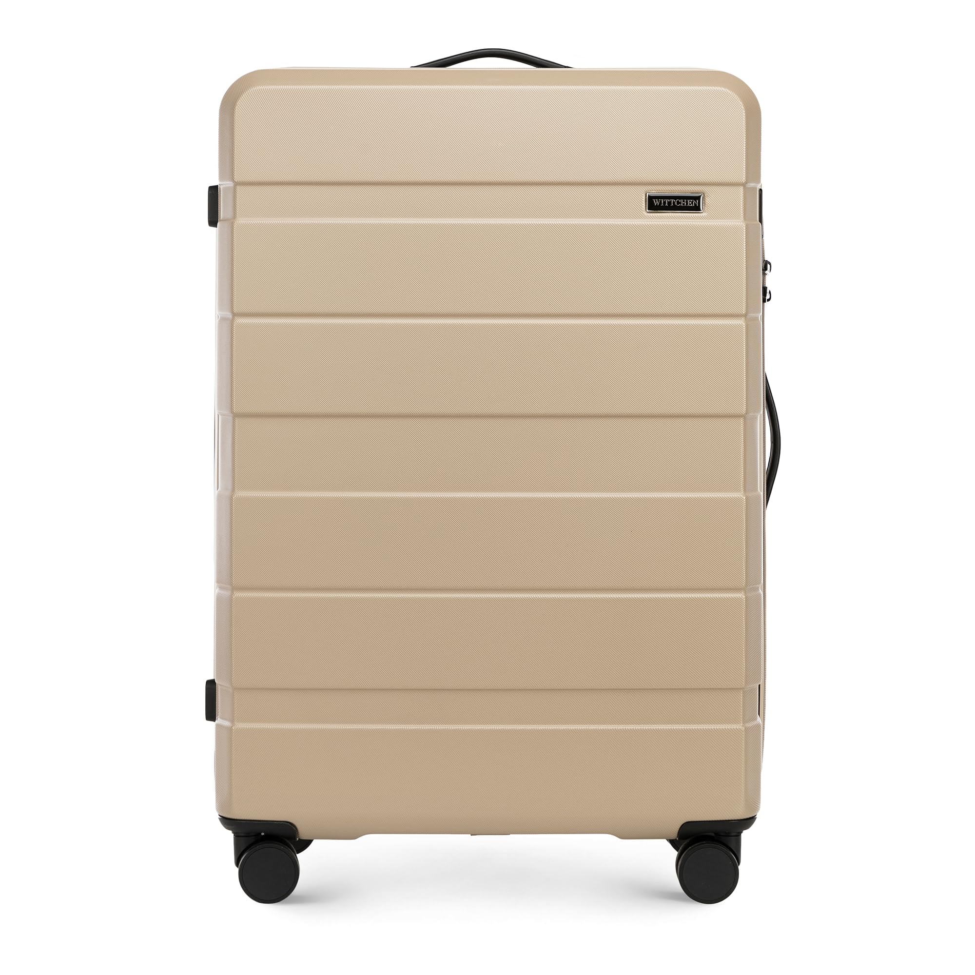 WITTCHEN Valise de Voyage Set de 3 valises Valise à roulettes Bagages à Main en ABS avec 4 roulettes pivotantes Serrure à Combinaison Poignée télescopique COMODO Line Beige