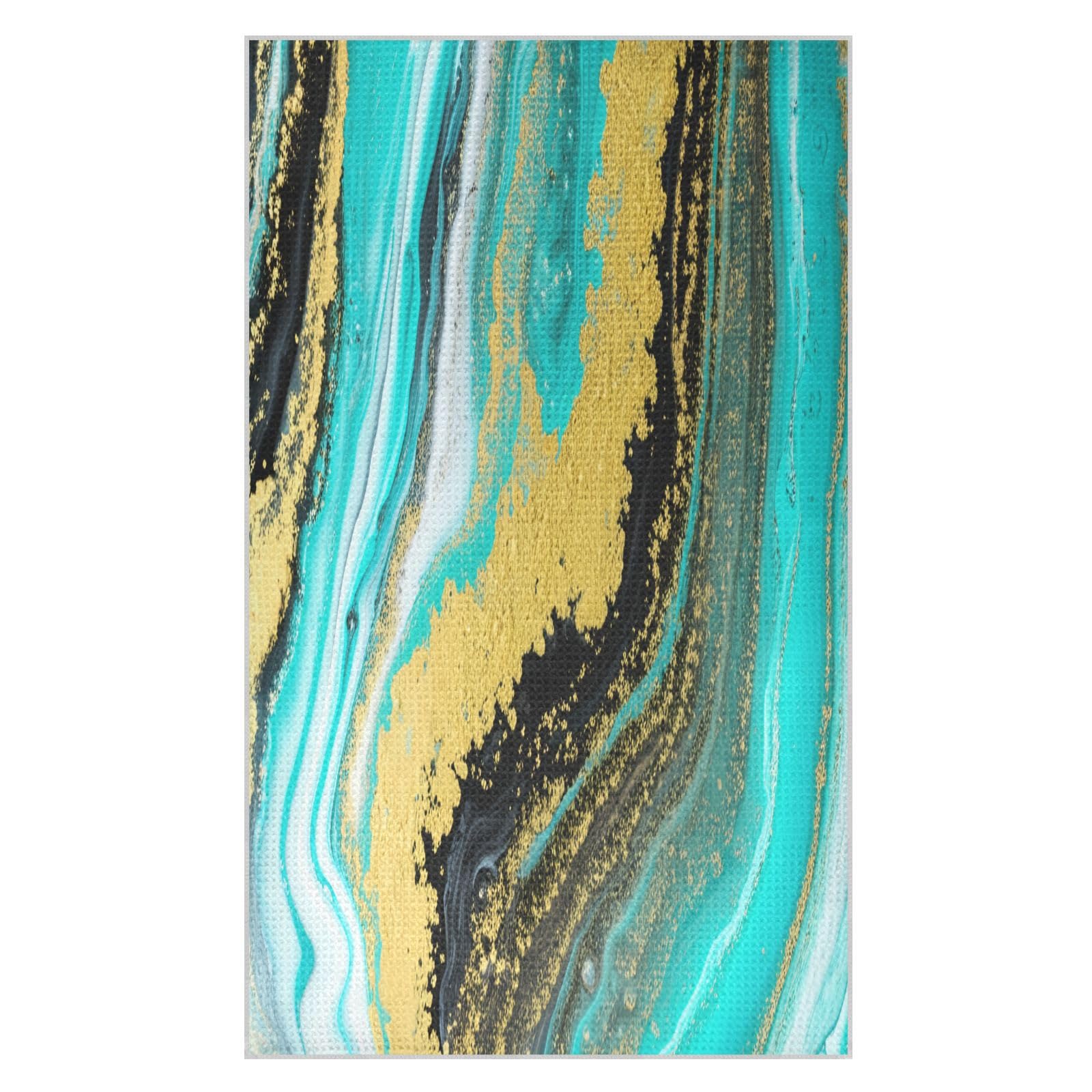 BURSTDDY Marble Kitchen Towels,Absorbent Dish Towels 2 Pack