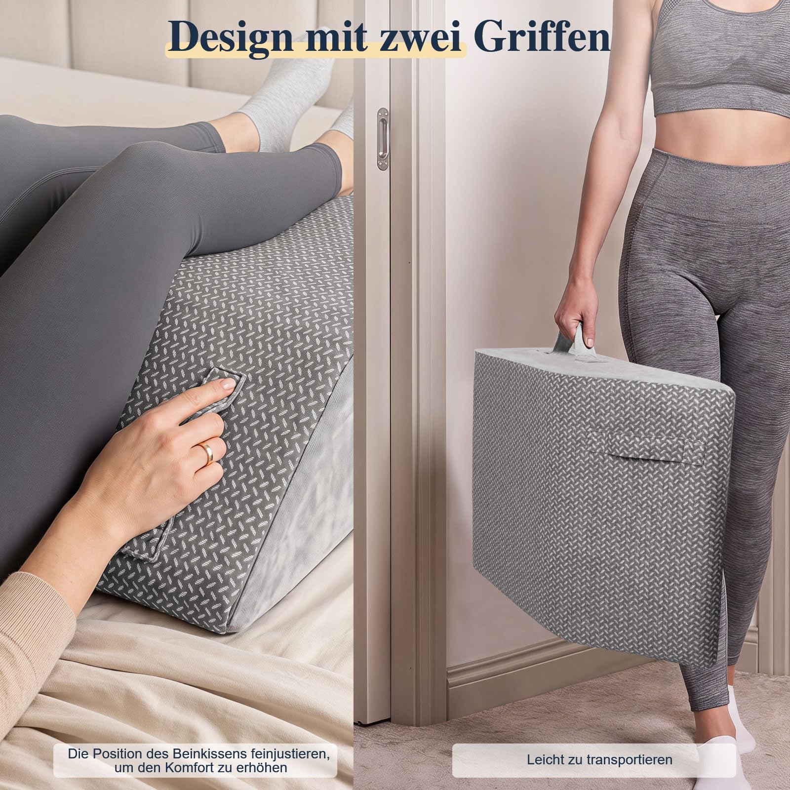 Masthome Coussin Surelevateur Jambes, Oreiller Ergonomique Mousse à Mémoire