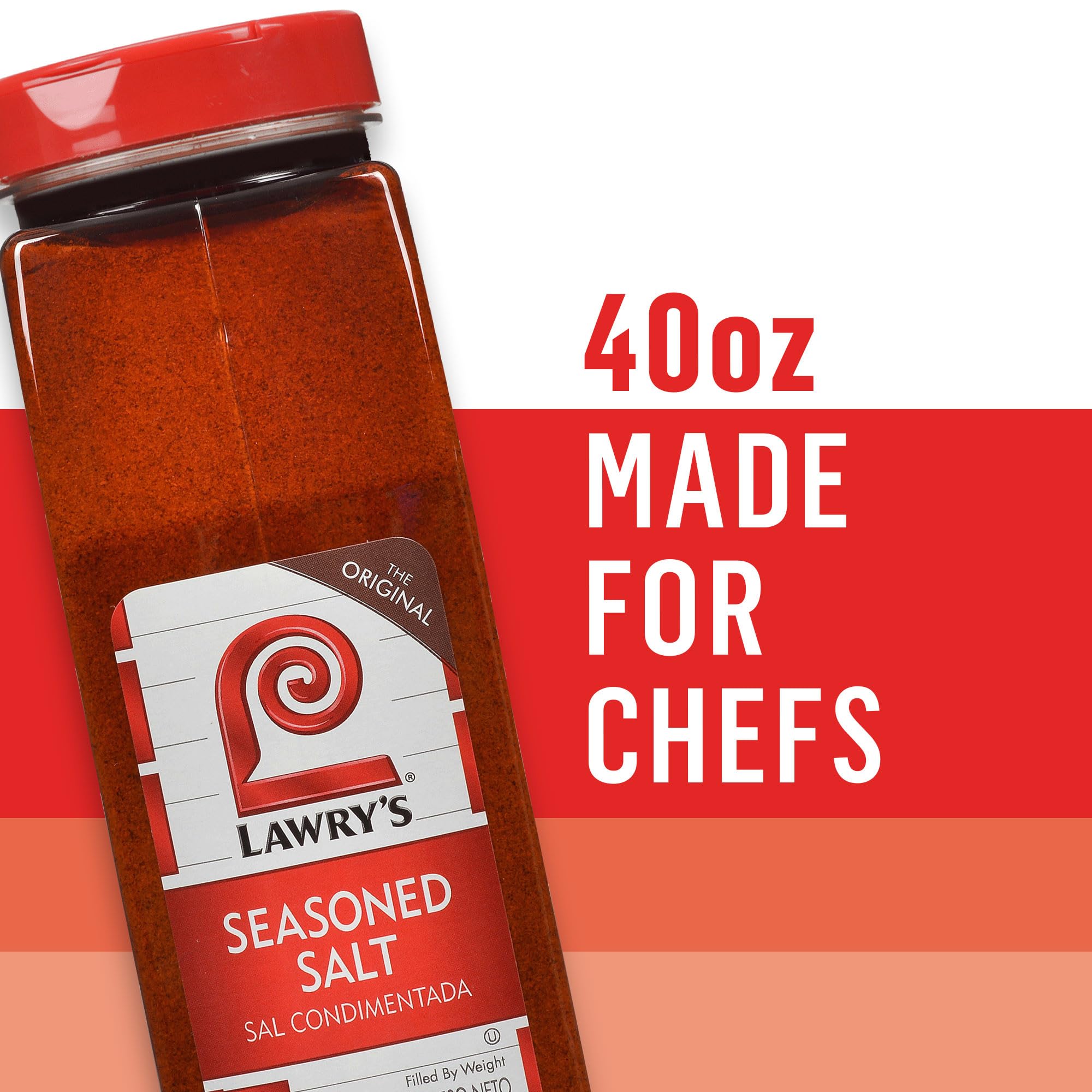 YYST Lawry's Seasoned Salt, 40 oz - One 40 Ounce Container of All-Purpose Seasoned Salt Made with Perfect Blend of Paprika, Celery, Turmeric, Garlic, Salt and Other Spices