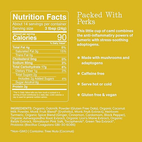 Miniatura 2 de Clevr Blends - Kit de iniciación paquete de 2 Té Chai y Cúrcuma Dorada SuperLattes Instant Latte Mix Crema de avena y coco con leche hongos Reishi