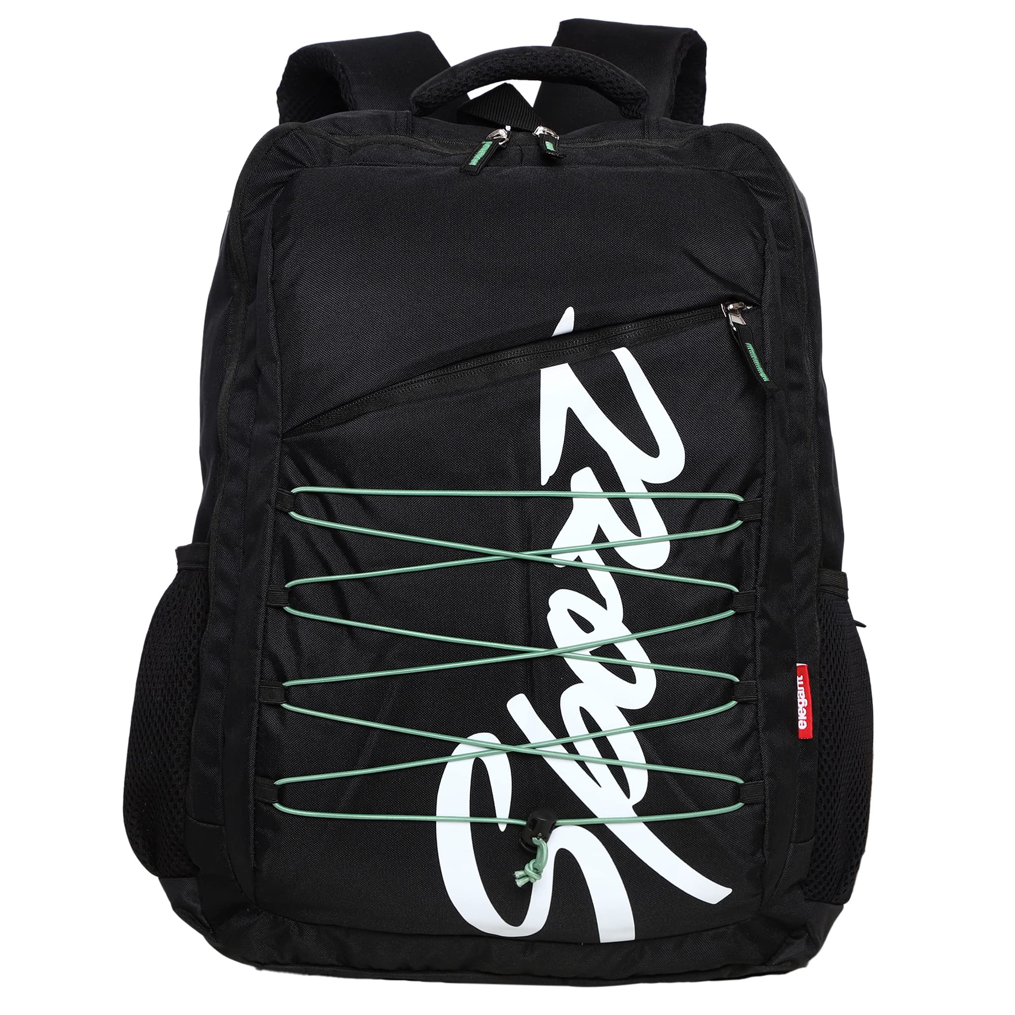 Elegant Sport Leatherette (16 inch 28 L Casual Waterproof Laptop Backpack/Office Bag/School Bag/College Bag/Business Bag/Unisex Travel Backpack (Black/Green) (B0C4PS5JSM) Amazon Price History, Amazon Price Tracker