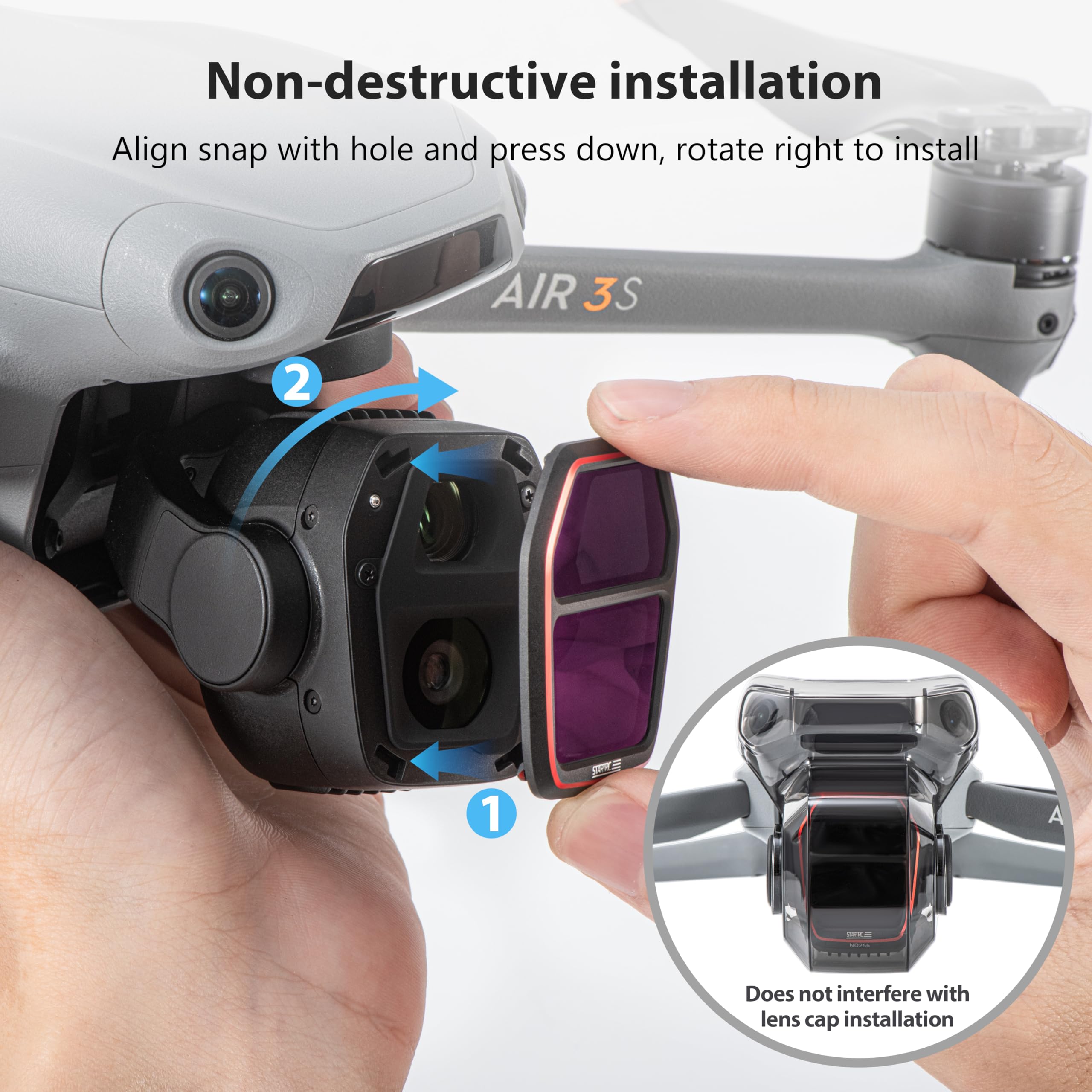 Filtros Profesionales Para DJI Air 3S | Kit UV, CPL, ND, NDPL, Night, Star Y Streak Blue Para Fotografía Aérea