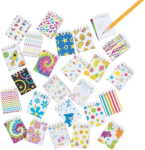 Fun Express MEGA MINI NOTEPAD SURTIDO - Papelería - 144 Piezas