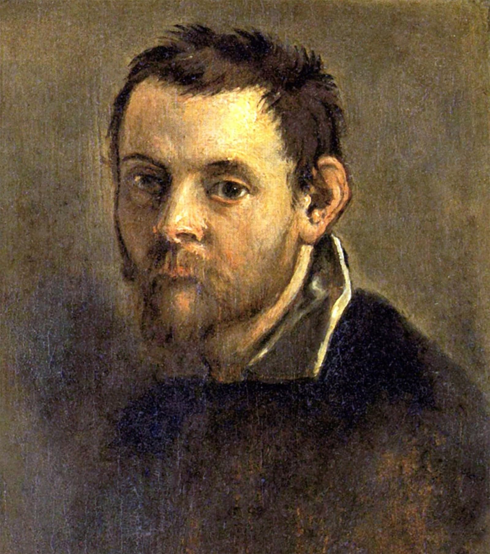 POSTERIIk Vintage Print Pop Art Landscape Artwork Self portrait by Annibale Carracci Art Prints for Office Home Decor 60x90cm