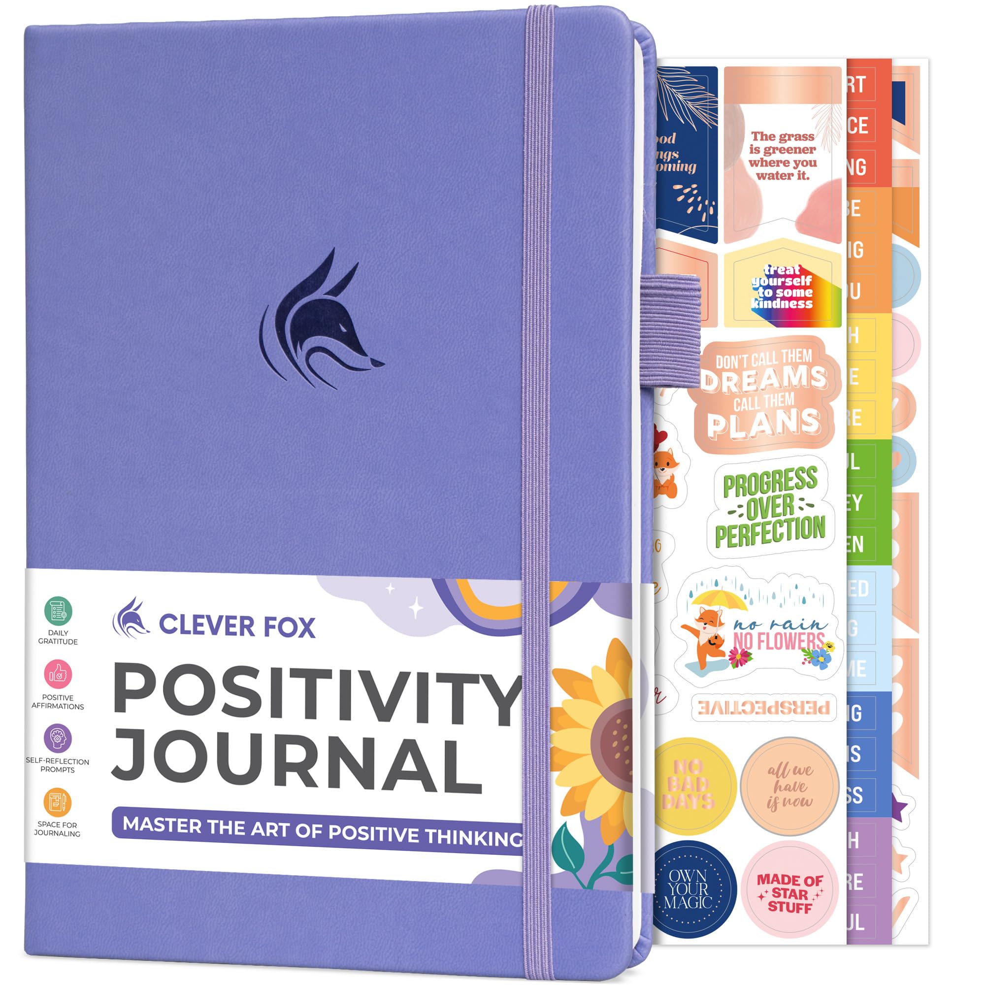 Sponsored Ad – Positivity Journal – Daily Gratitude & Affirmation Journal with Prompts – Motivational Mental Health Journal for Women & Men with Habit Tracker – Lasts 6 Months, A5 Size (Lavender)