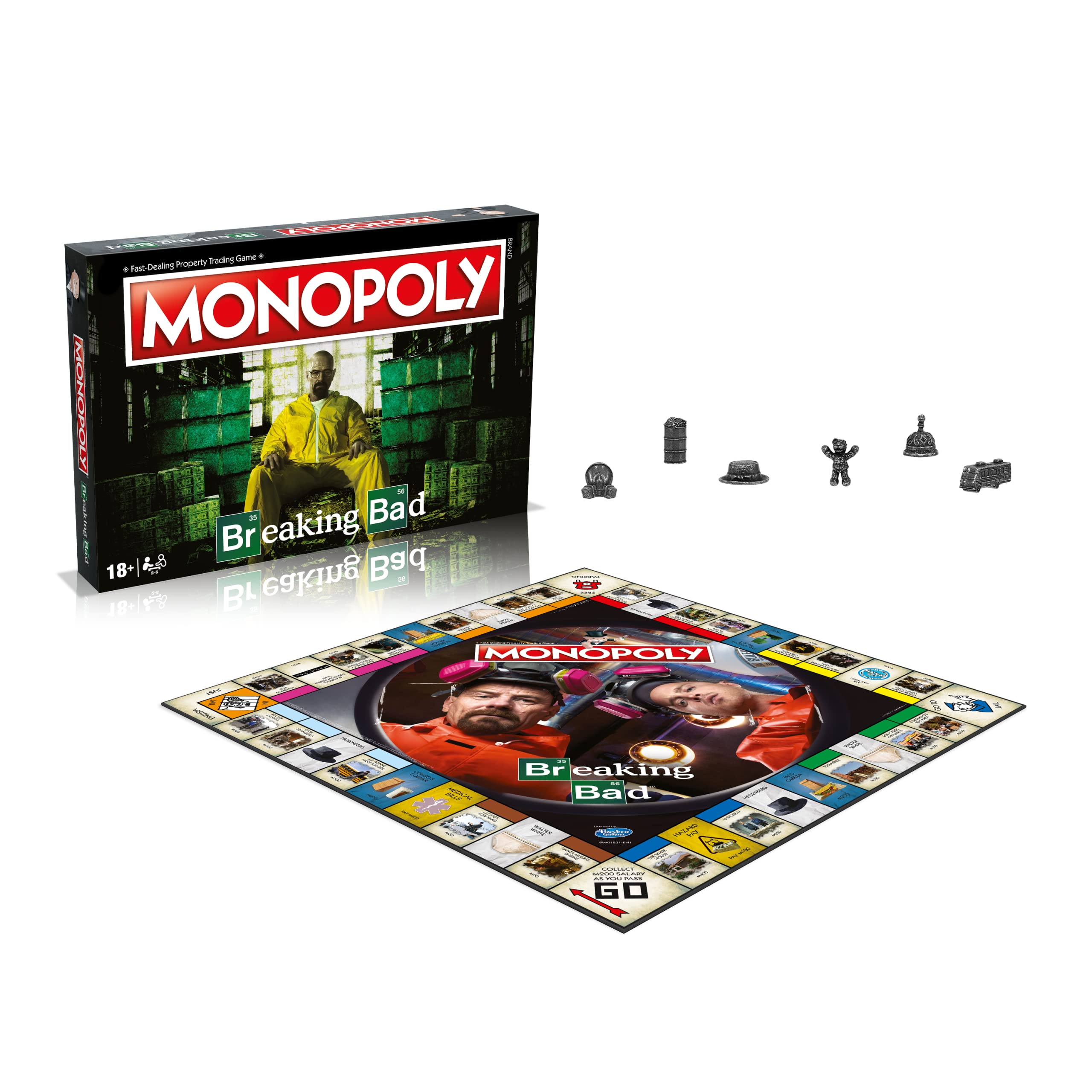 Winning Moves, gra planszowa, MONOPOLY Breaking Bad, sprzedawaj i handluj, aby odnieść sukces, to świetny prezent dla osób w wieku od 8 lat
