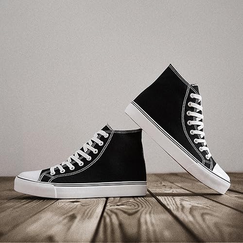 Miniatura 7 de ZGR - Tenis de deporte de lona para hombre con cordones Clásicos zapatos para caminar estilo informal