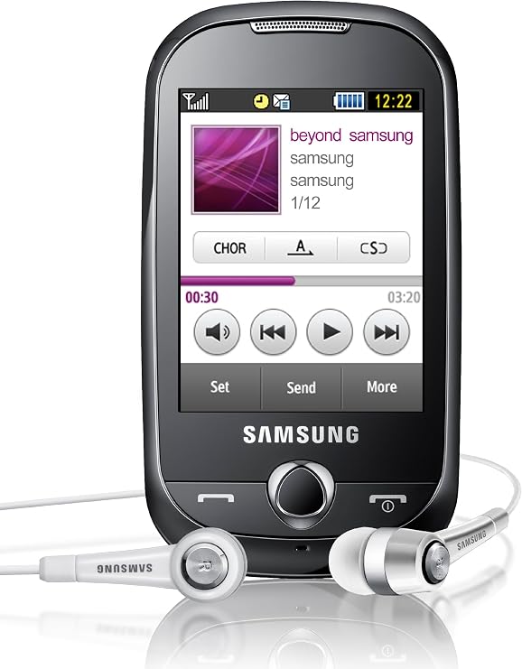 Samsung GT S3650 Corby - Mobile phone - GSM - touch - yellow, chrome