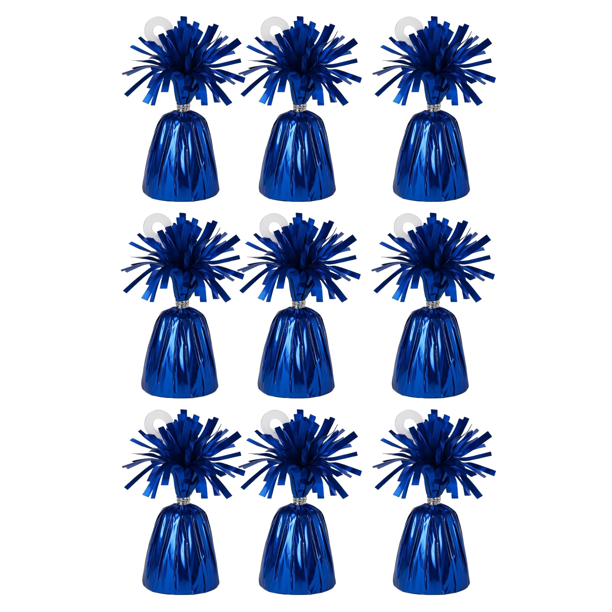Foil Balloon Weights for Helium Balloons | Metallic Foil Balloon Holder | Birthday Parties, Events & Wedding Celebrations Decoration Accessory (Dark Blue, Pack of 9)
