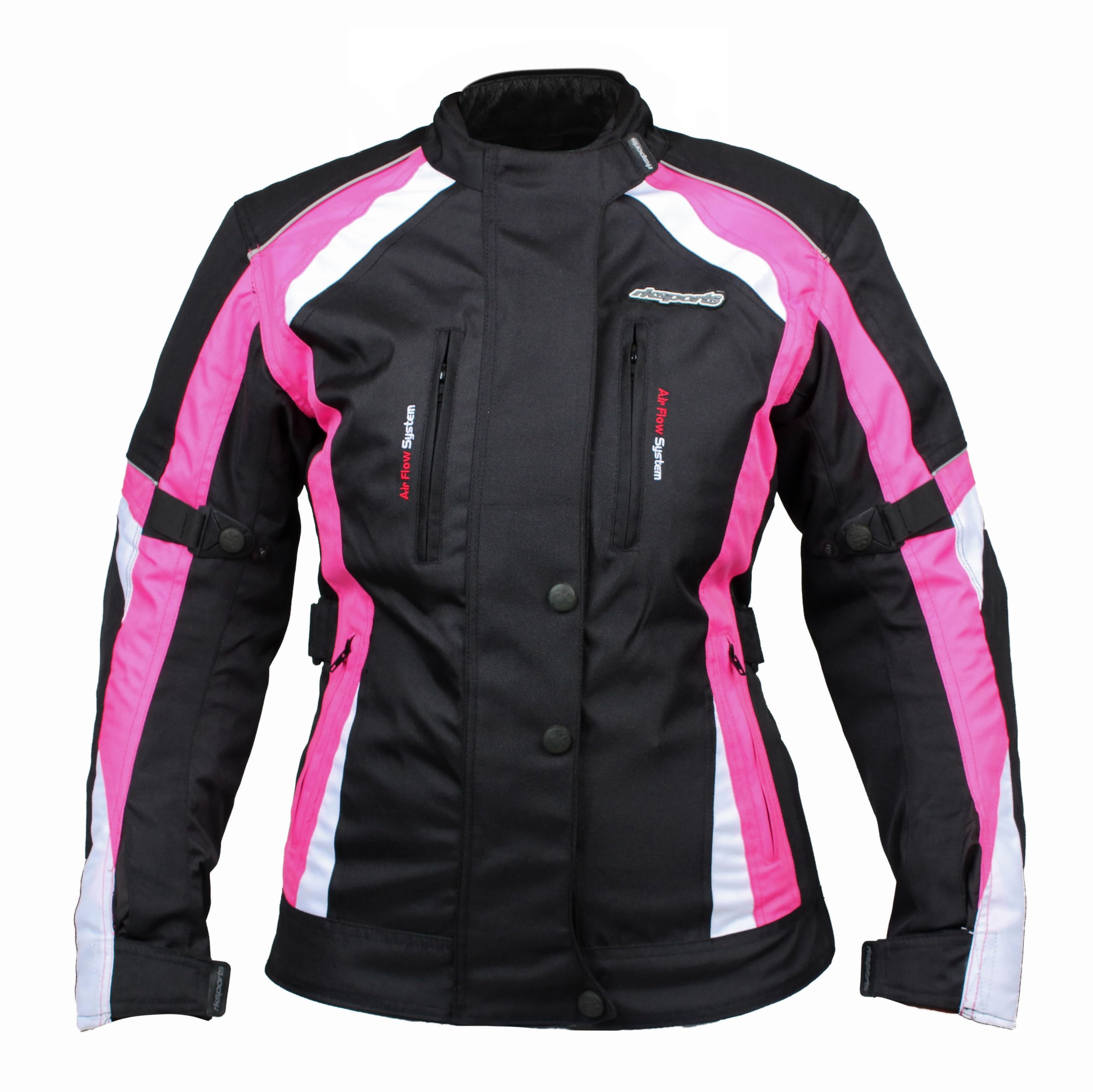 747 Ladies Waterproof Textile Motorcycle Motorbike Pink Grey Purple Hi-Vis Jacket