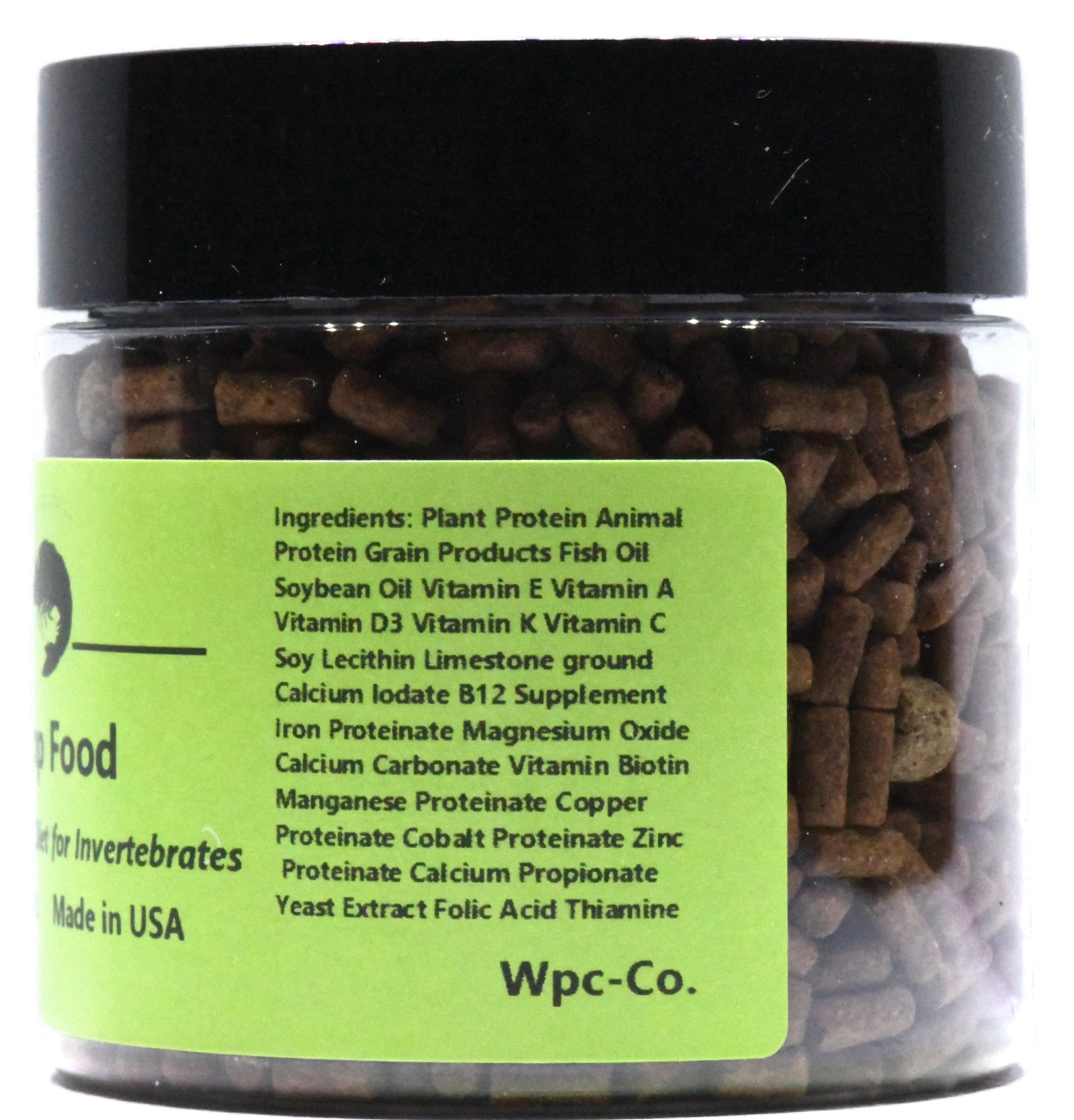Wpc-Co. Freshwater Shrimp Food | Cherry Shrimp Food | Ghost Shrimp Food | Aquarium Shrimp Food | Shrimp Food Aquarium Freshwater Neocaridina Shrimp Food Pellets | 1.5oz