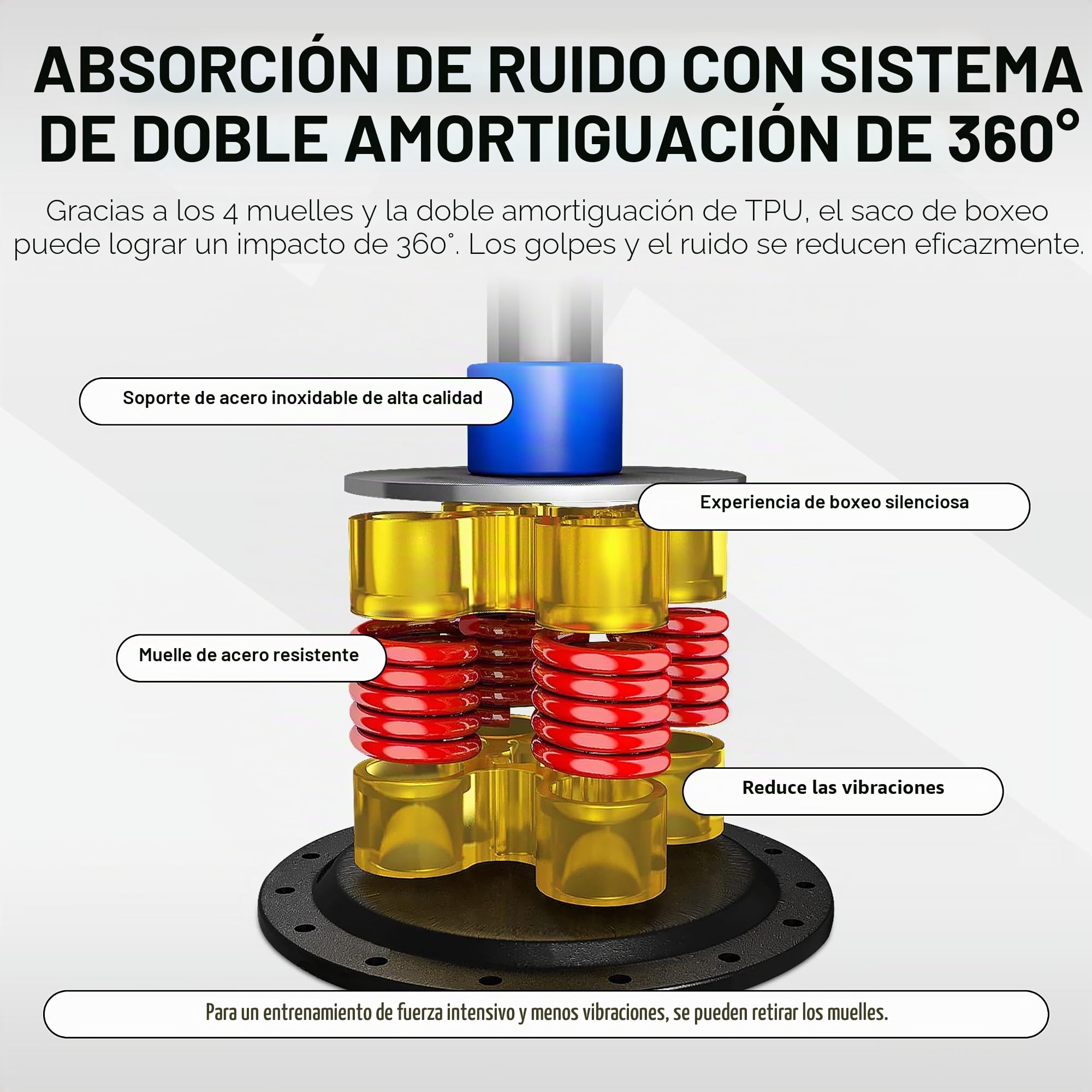 MSPORTS Saco de boxeo premium de pie con base, saco de boxeo para casa y fitness, kickboxing, artes marciales mixtas y entrenamiento de fuerza, soporte resistente y material duradero