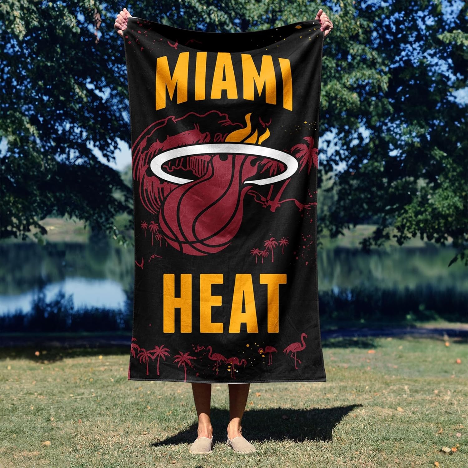 NORTHWEST NBA Miami Heat Beach Towel, 30" x 60", Tide