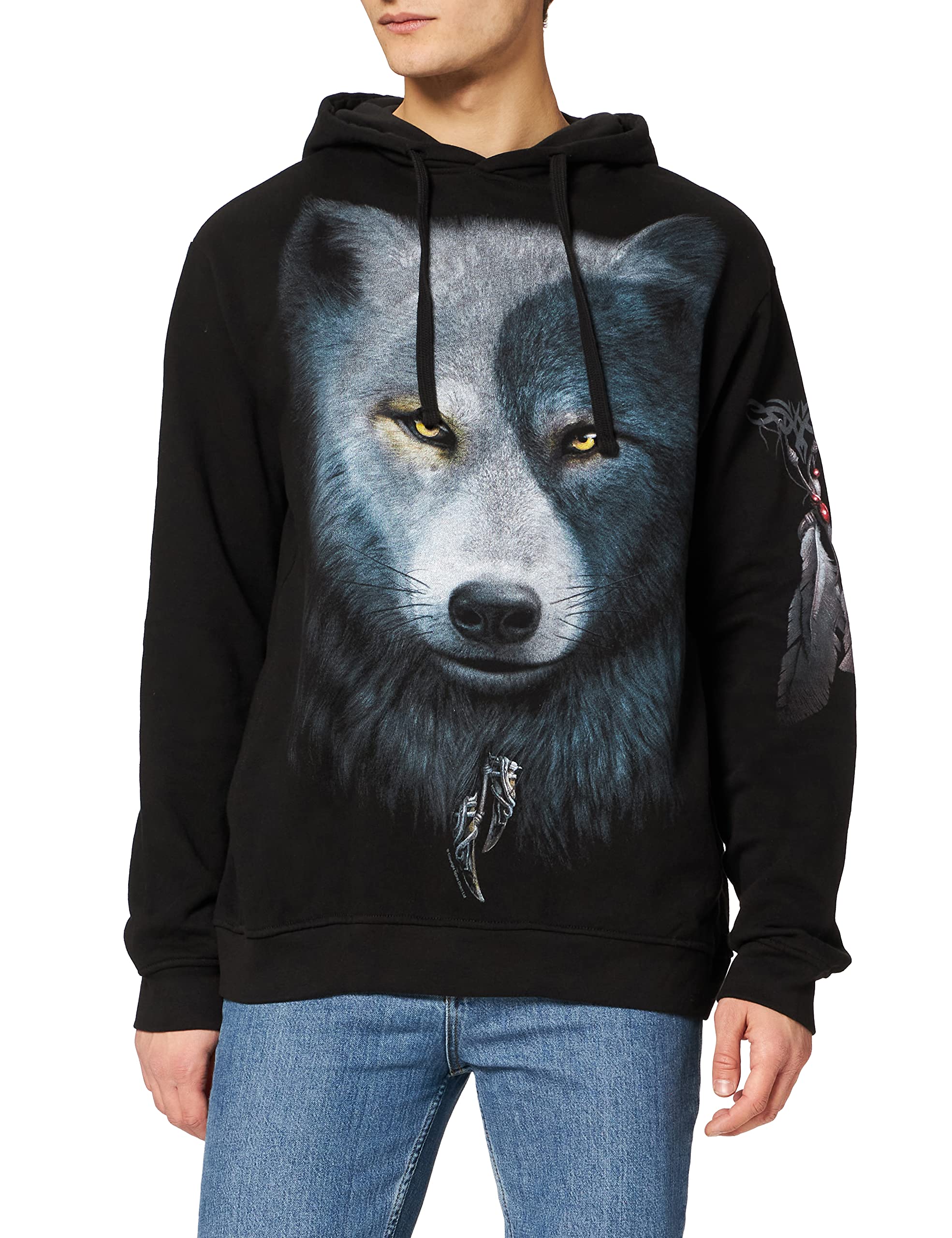 Spiral - Wolf Chi - Side Pocket Hoody Black - XXL