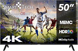 Smart Tech TV LED 4K UHD 50' (127cm) Smart TV Web OS-50UW02K- Molotov, Netflix, Prime Video, Disney+ - 3xHDMI - 2xUSB - MEMC- Dolby Audio