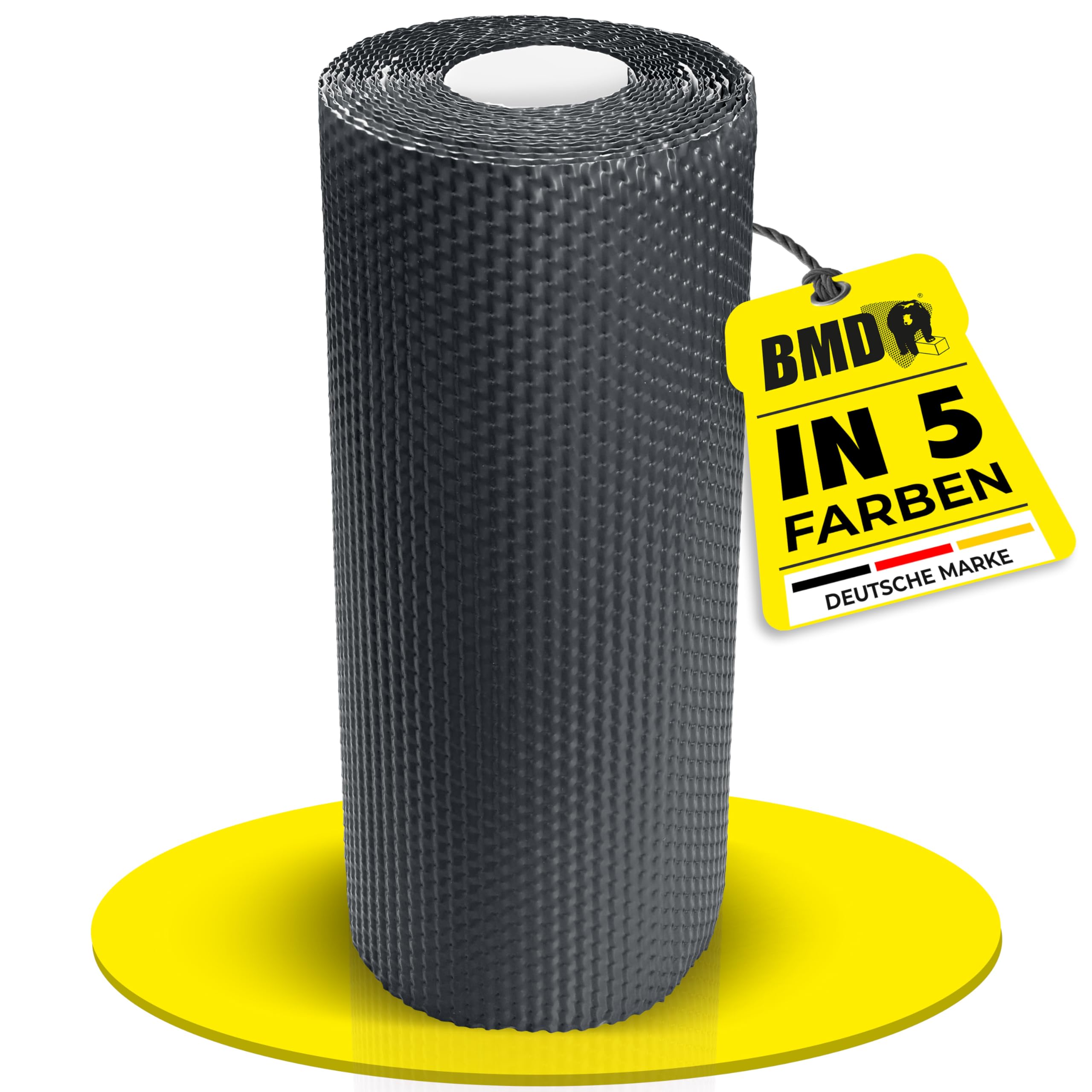 BMD Kaminanschlussband 3D | 5 Farben | 300 mm x 5 m | anthrazit RAL 7021 | Wandanschlussband | UV-beständig | Butylkleber selbstklebend | Schornstein | Dachfenster | Erker | Kamin | Dach | Wand