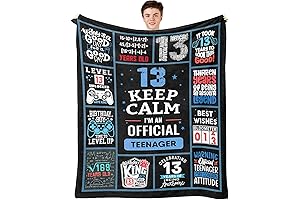 Teenager Official Throw Blanket: Perfect 13th Birthday Gift for Boys