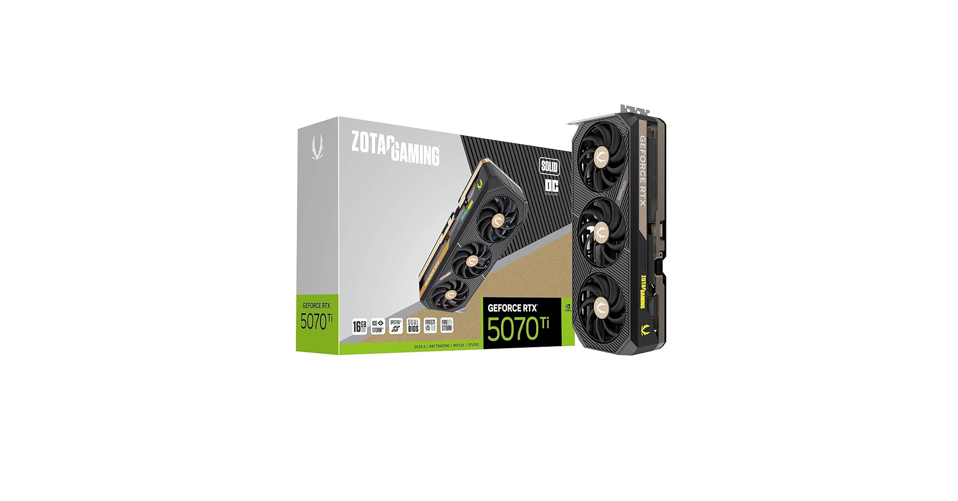 Amazon.com: ZOTAC Gaming GeForce RTX 5070 Ti Solid OC DLSS 4 16GB
