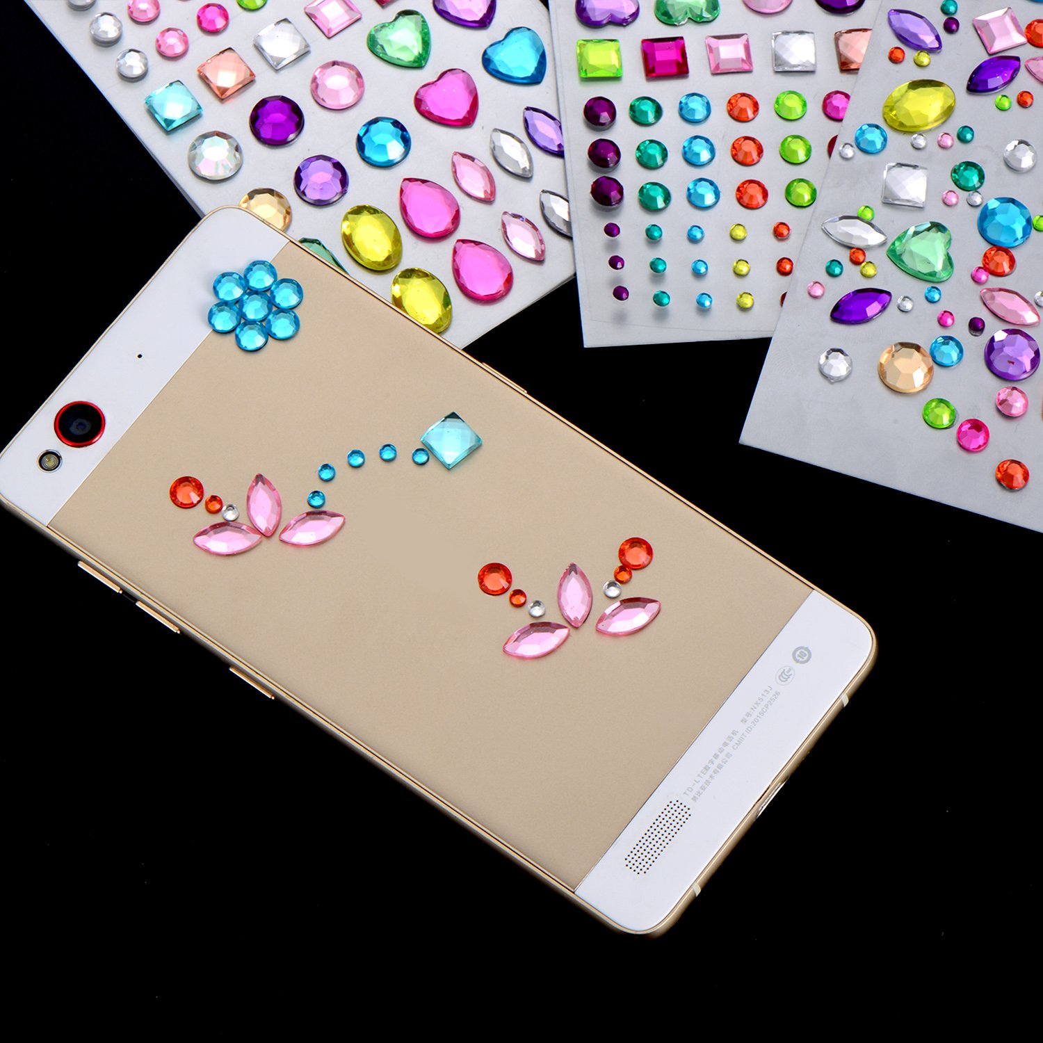Outus SelfAdhesive Rhinestone Sticker Bling Craft Jewels Crystal Gem