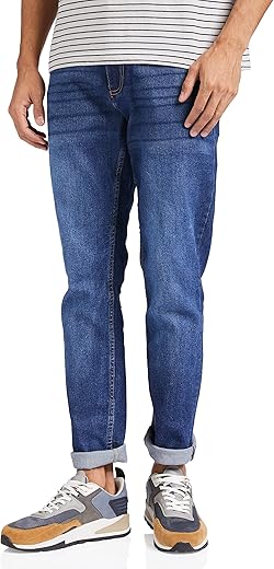 Amazon Brand - Symbol Men's Slim Stretchable Jeans (SY-SB-CL-SL-209_Dark Blue-1_34)