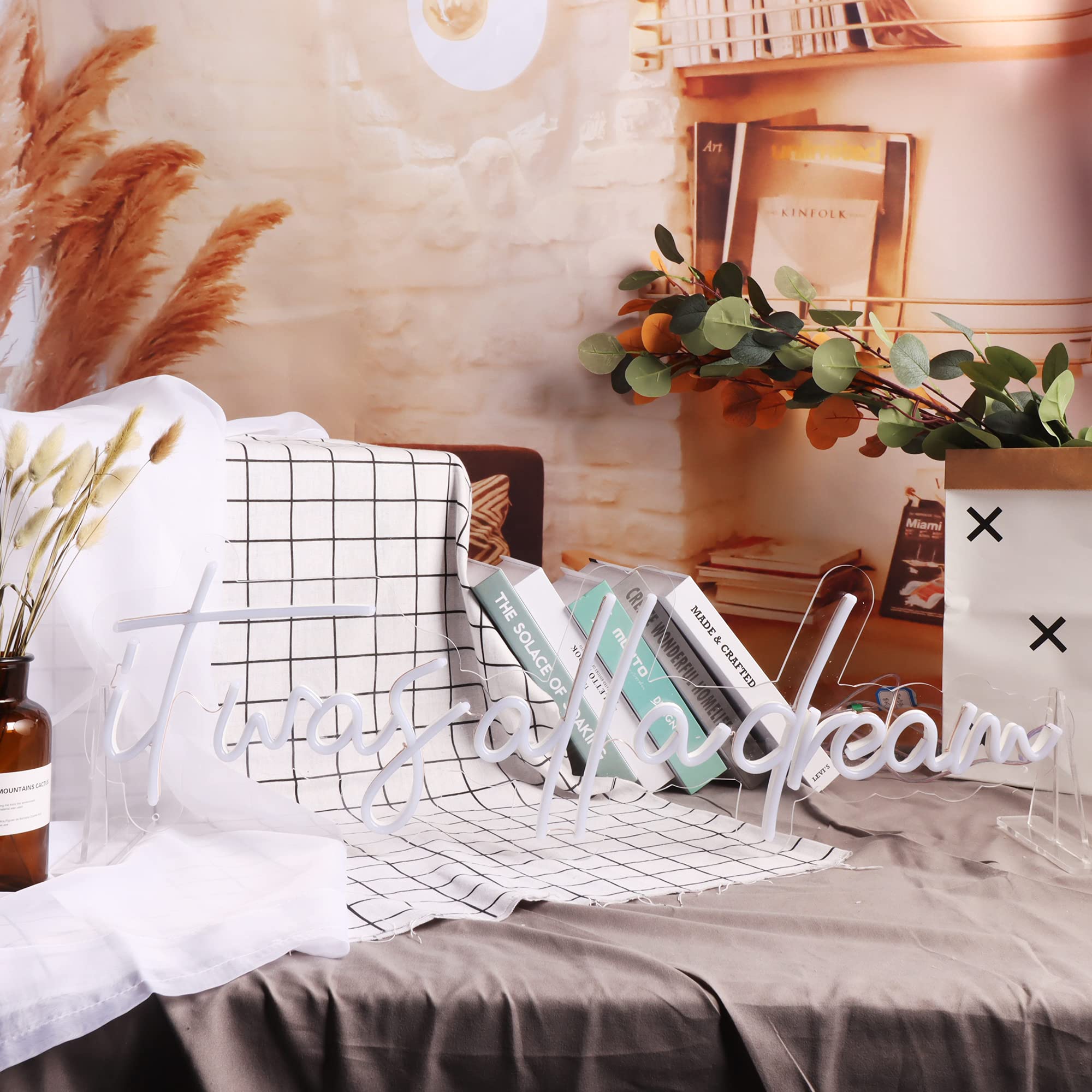 Amazon | GYIODFU It was All A Dream ネオンサイン (36インチx11