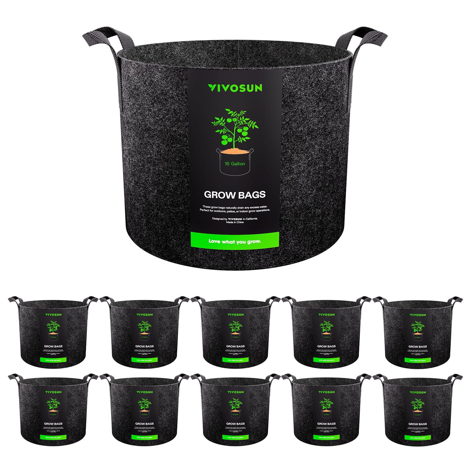 VIVOSUN 15-Gal 10-Pack