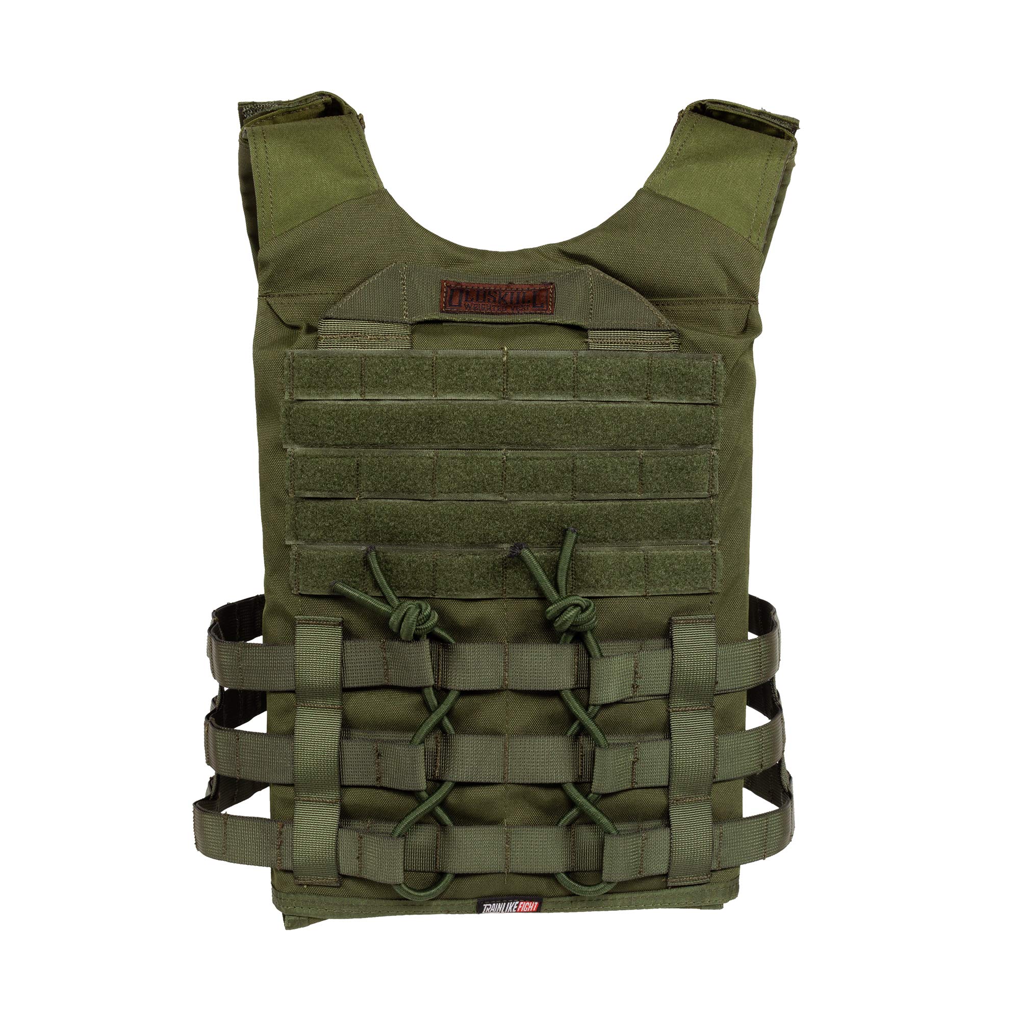 Gilet Lesté TRAINLIKEFIGHT OLDSKULL - Réglable Pour Cross-Training - Compatible Plaques Poids