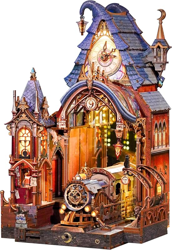 Tonecheer 3D Wooden Puzzle Book Nook Kit