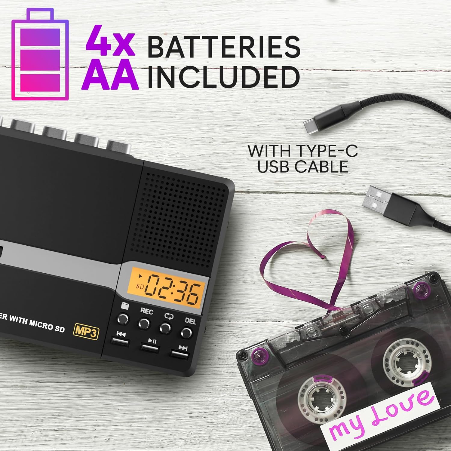 KLIM K10 with an 8GB Micro SD card inserted into its slot.